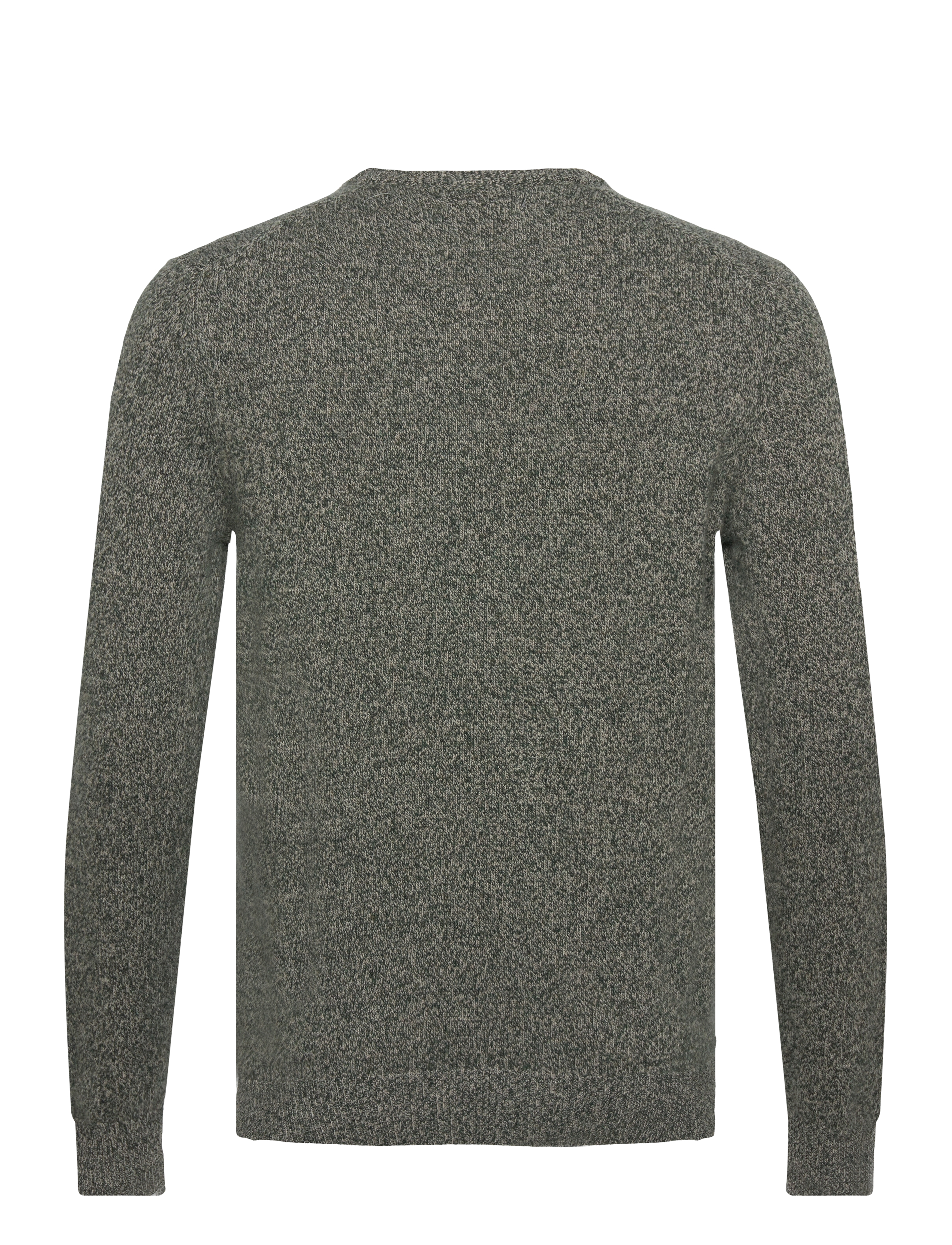 Hackett London - LW MOULINE CREW - green/taupe - 1