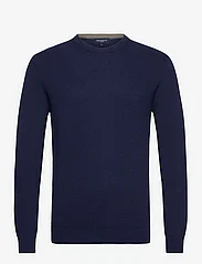 Hackett London - RIB KNIT CREW - megztinis su apvalios formos apykakle - navy blue - 0