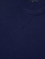 Hackett London - RIB KNIT CREW - knitted round necks - navy blue - 2