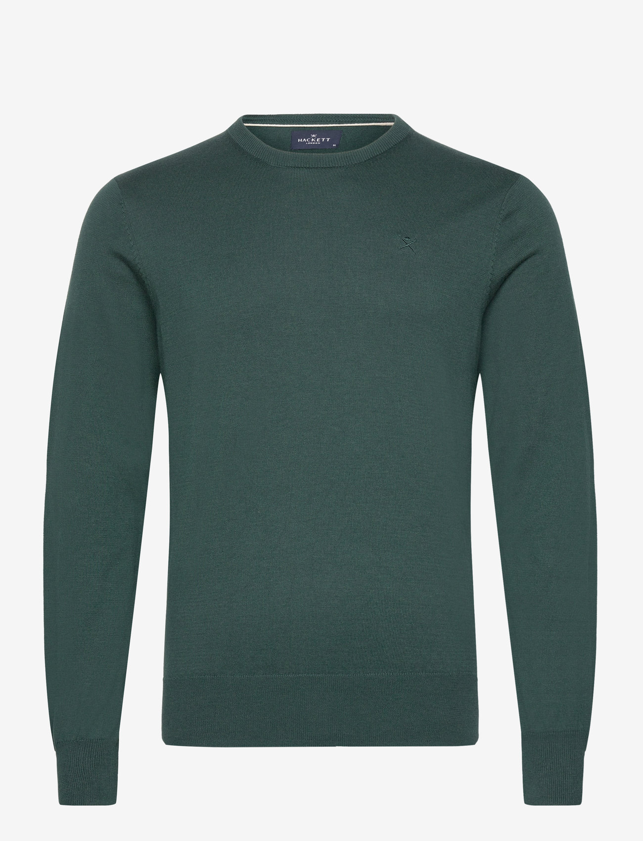 Hackett London - COTTON SILK CREW - bottle green - 0