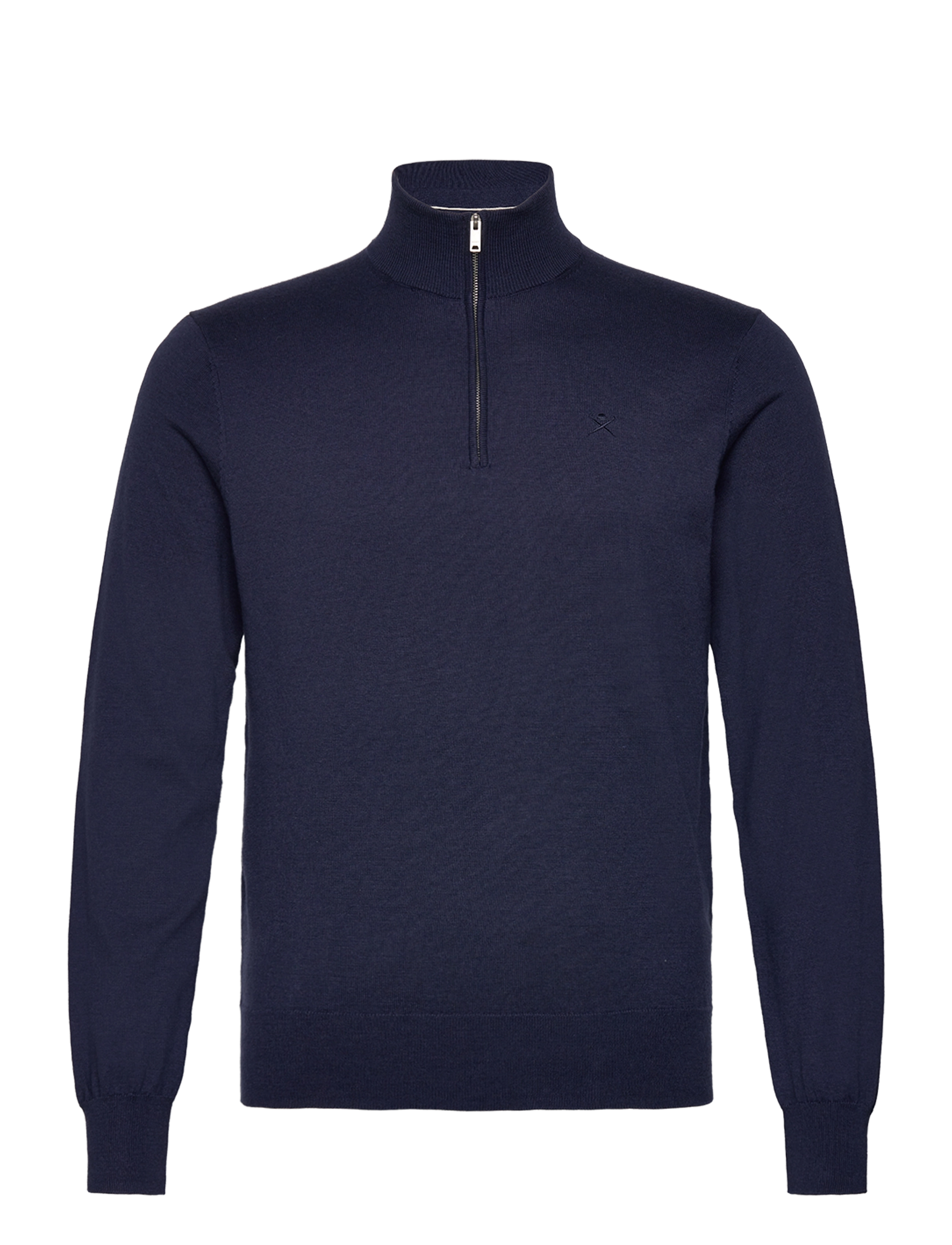 COTTON SILK HZIP - NAVY