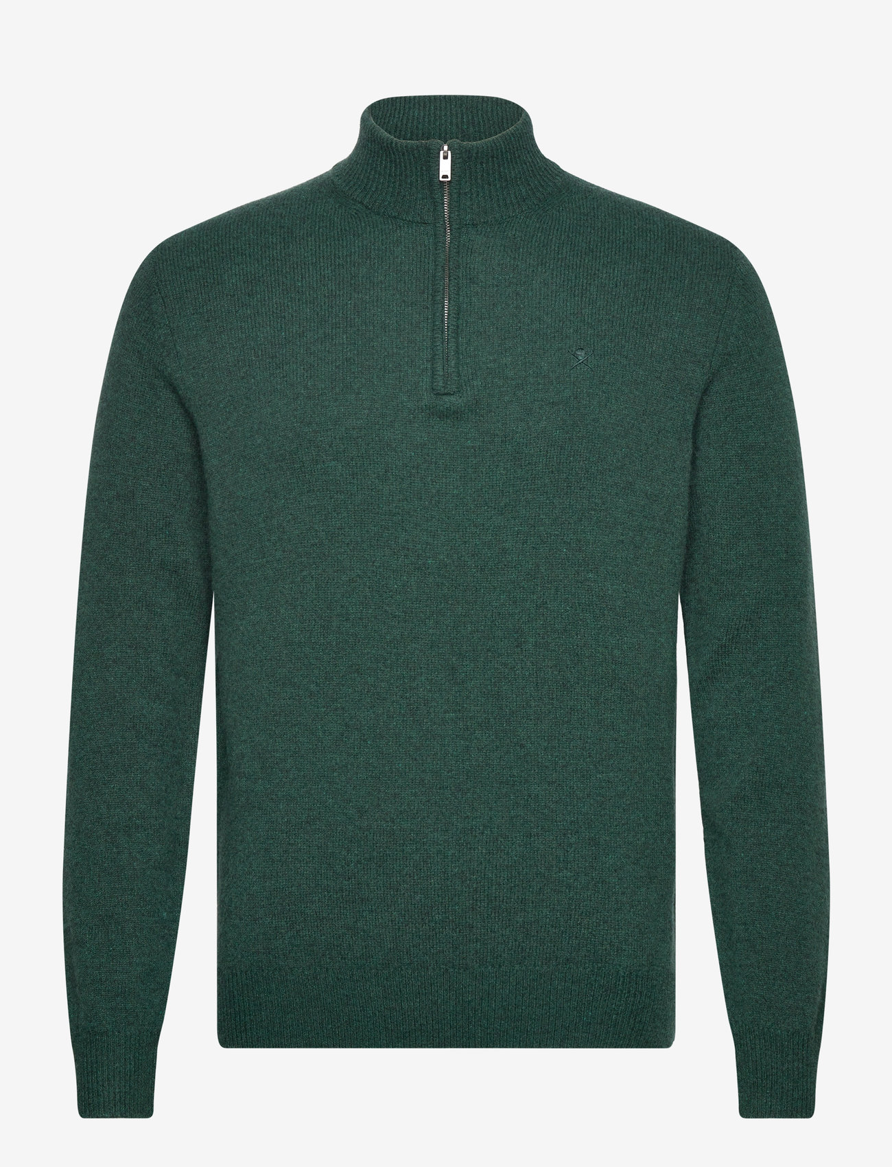 Hackett London - LAMBSWOOL HZIP - forest night green - 0