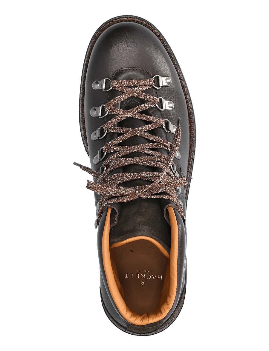 Hackett London - VERBIER HIKER - laced boots - ebony brown - 3