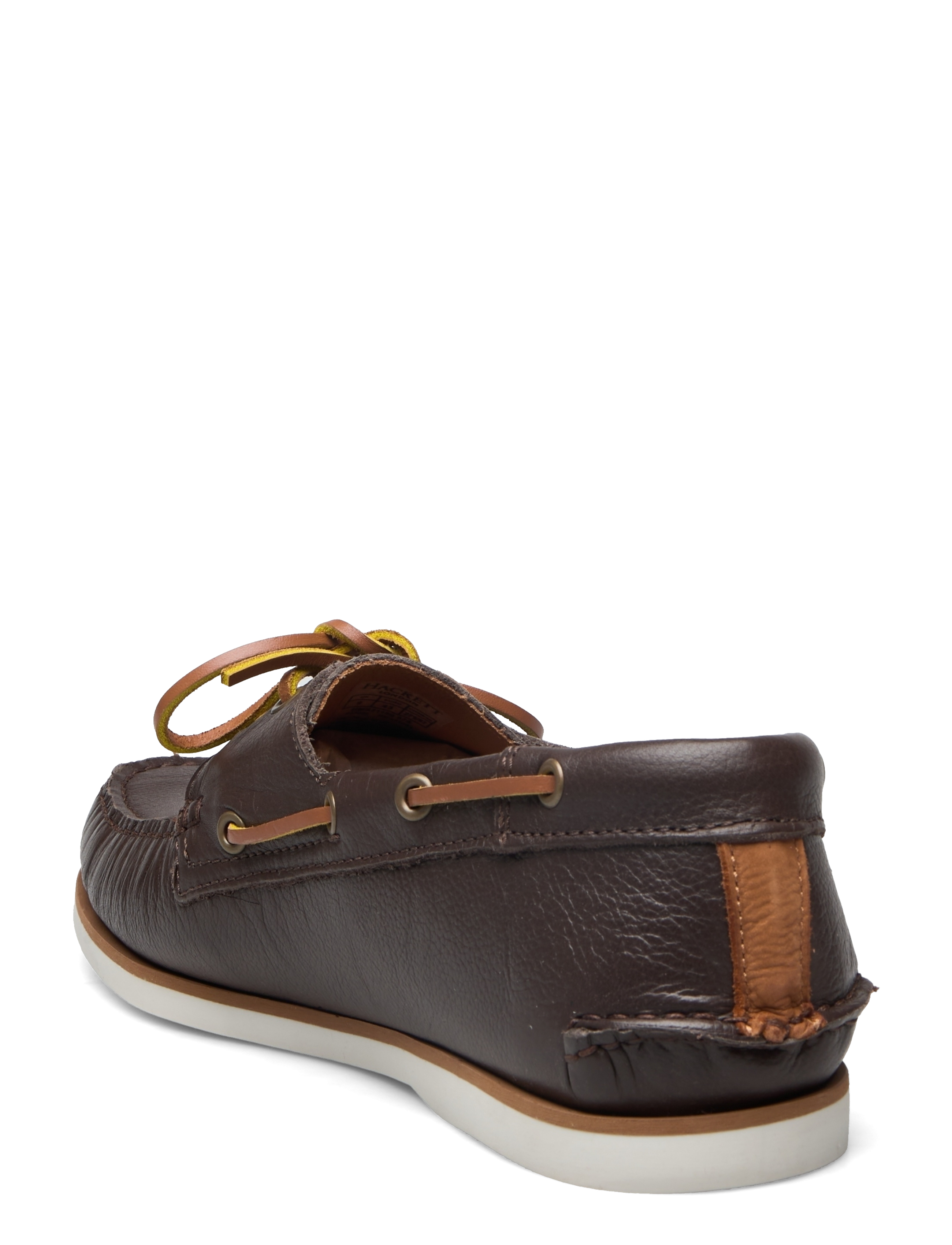 Hackett London - HERM GRAIN LTH DECK - brown - 2