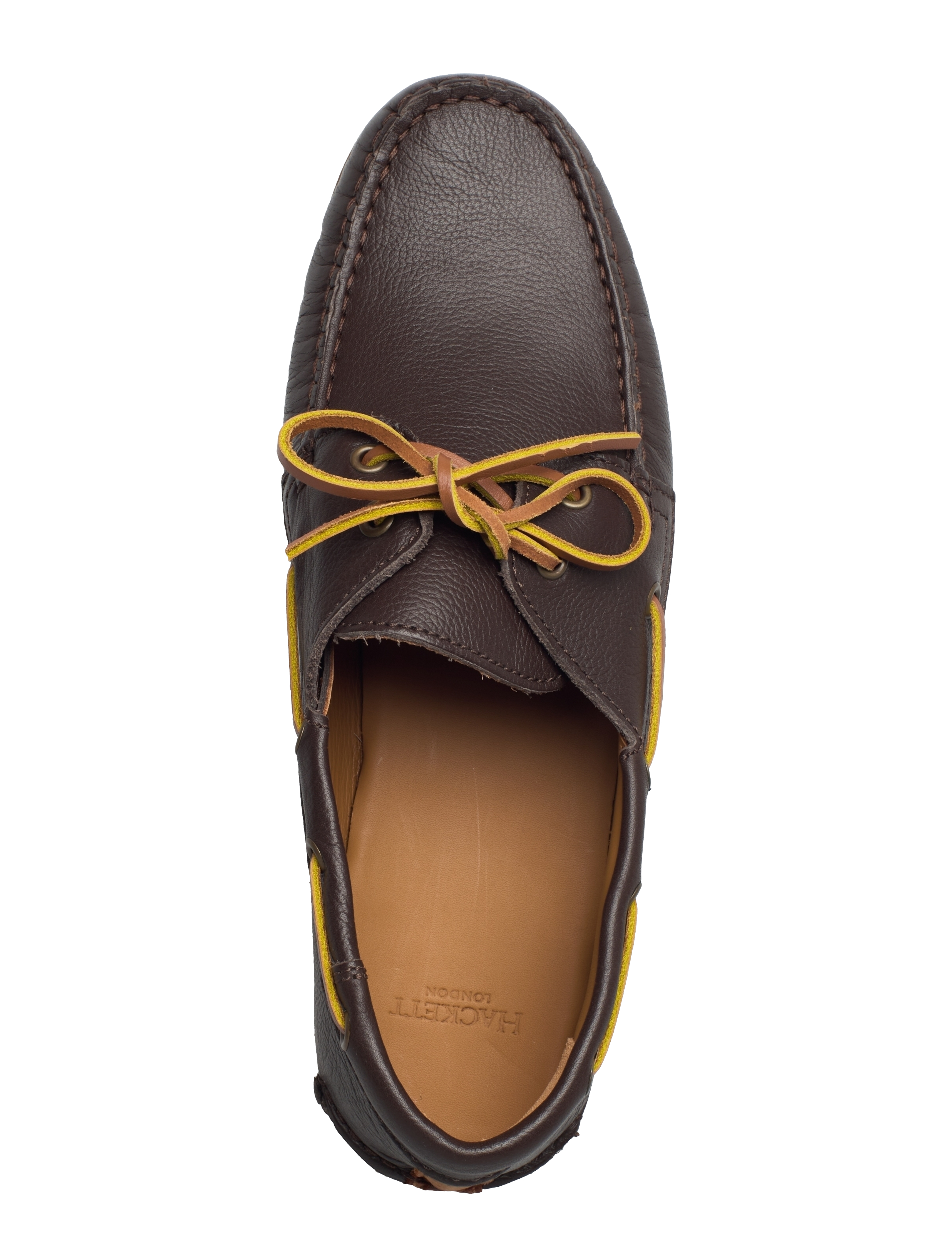 Hackett London - HERM GRAIN LTH DECK - brown - 3