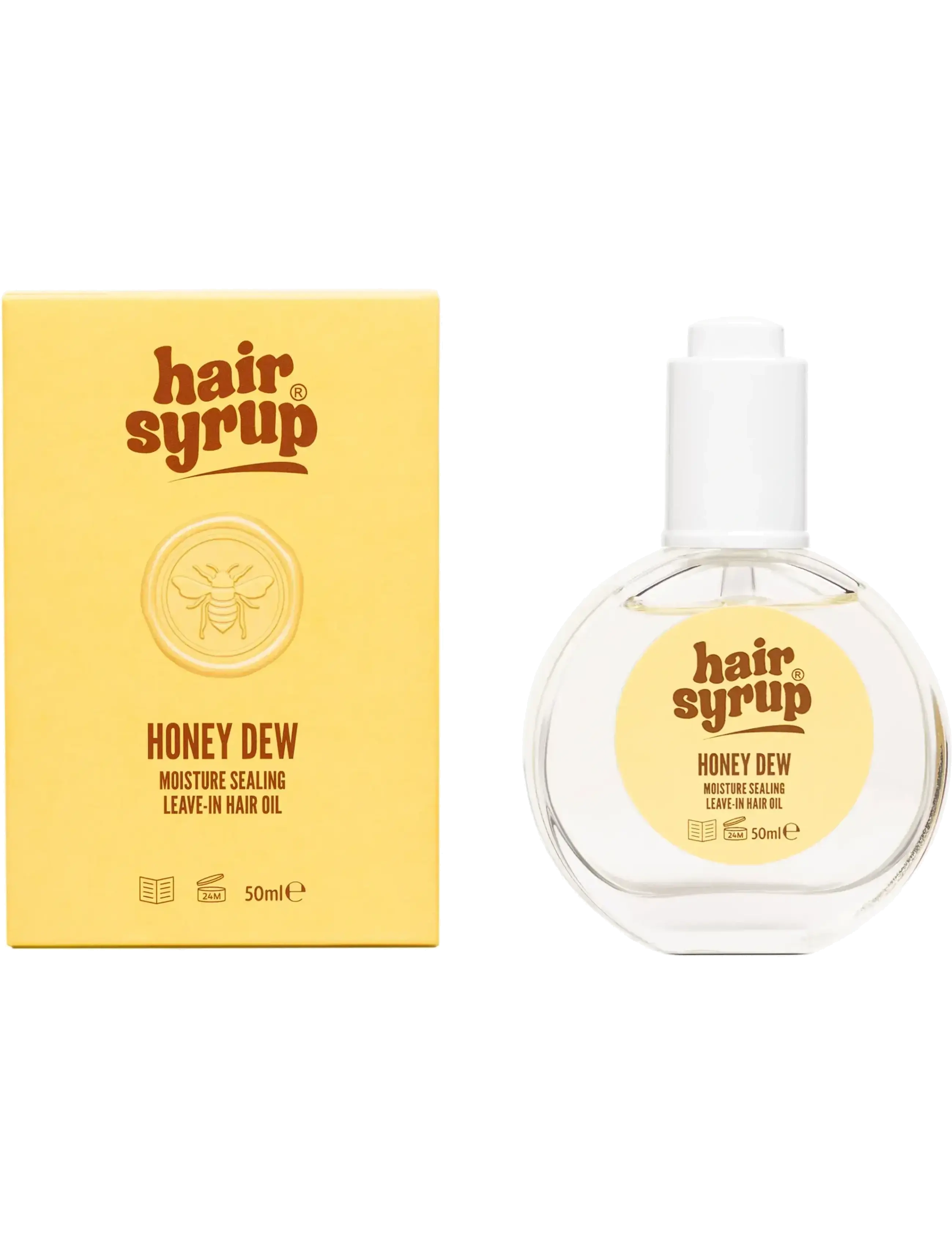 Hair Syrup Hair-Syrup Leave in oil Honey-dew - Travel size - HONEY / clear