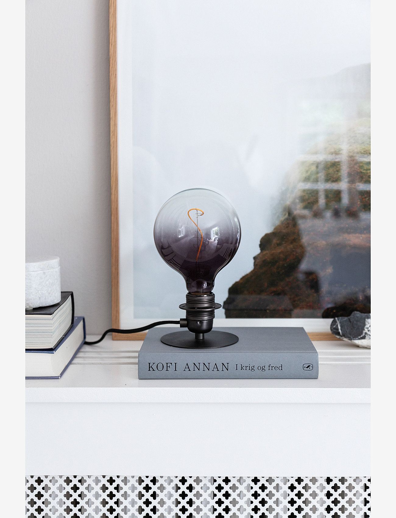 Halo Design - COMBI Table-/Wall lamp - gun black - 2