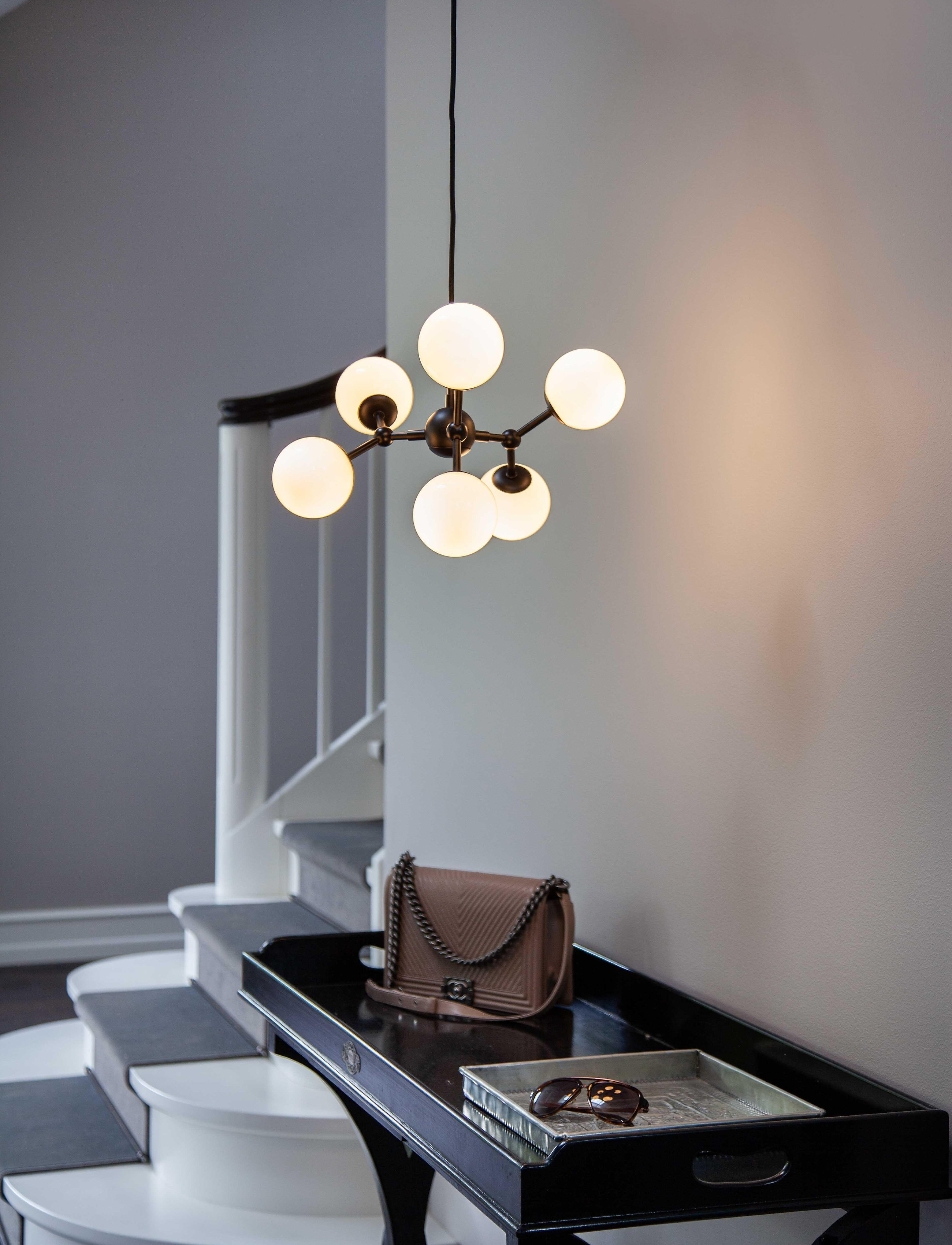 Halo Design Atom, One Size, Ceiling Lamps, Schwarz - Pendant Homeware