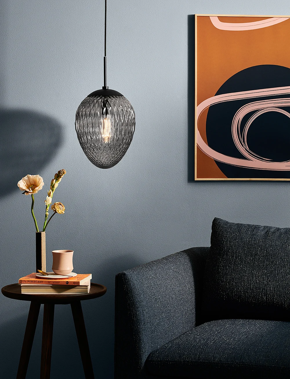 Halo Design - WOODS - rippvalgustid - smoke - 1