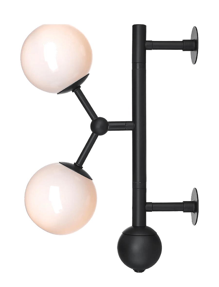 Halo Design - Atom - wandleuchten - opal, black - 0