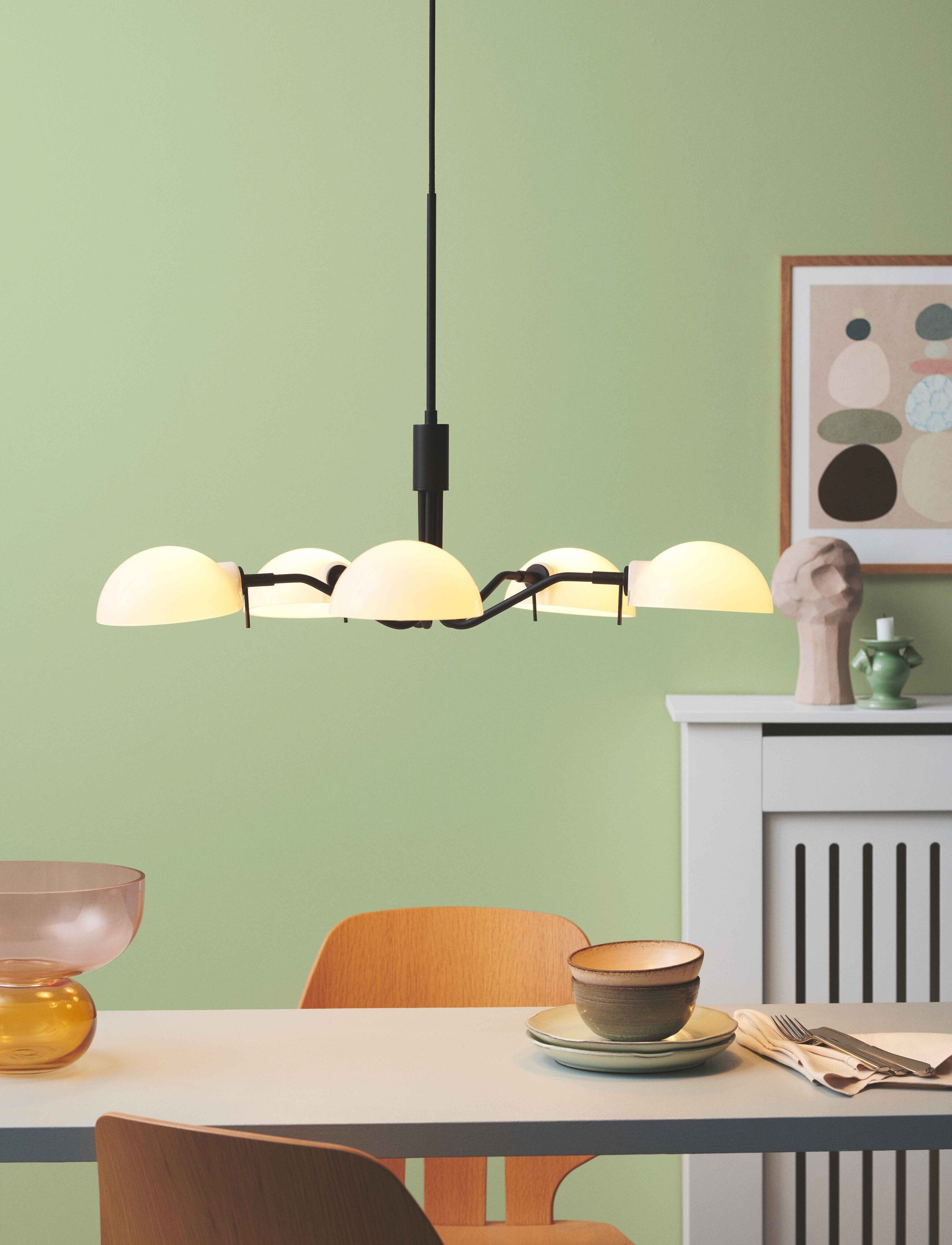 Halo Design Kjøbenhavn, Ø 70 cm x 250, Ceiling Lamps, Weiß - Pendant Homeware