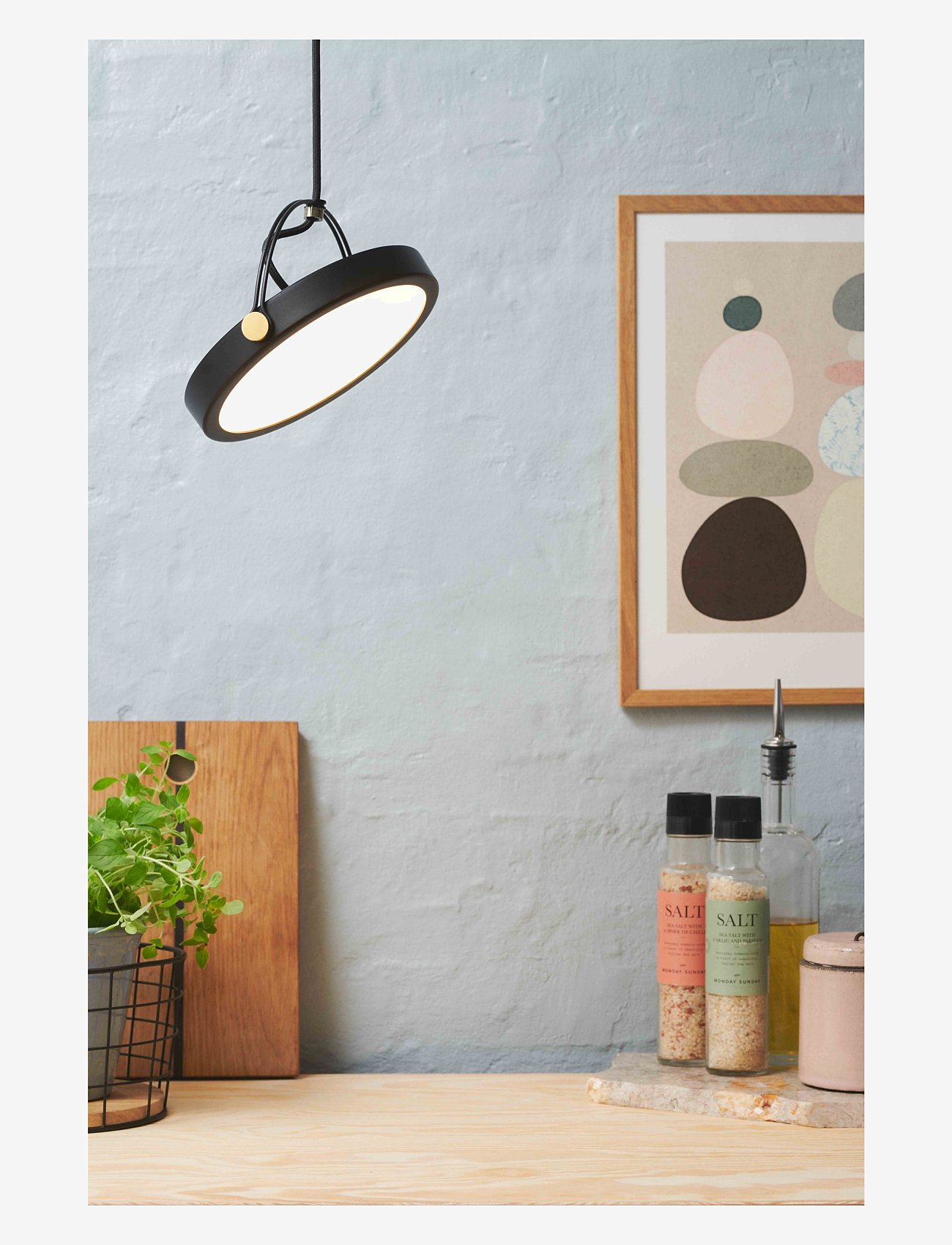 Halo Design - Pivot Pendant Int LED - black / antique - 1
