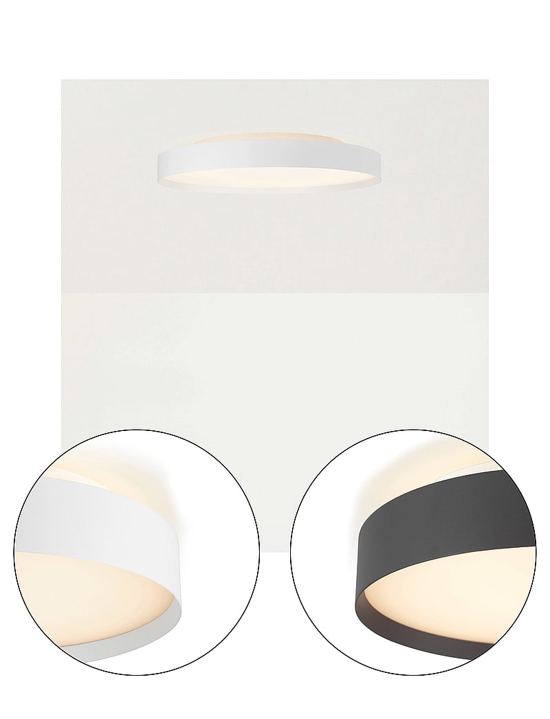 Halo Design - BACKLIGHT FULL - flush mount ceiling lights - black - 2