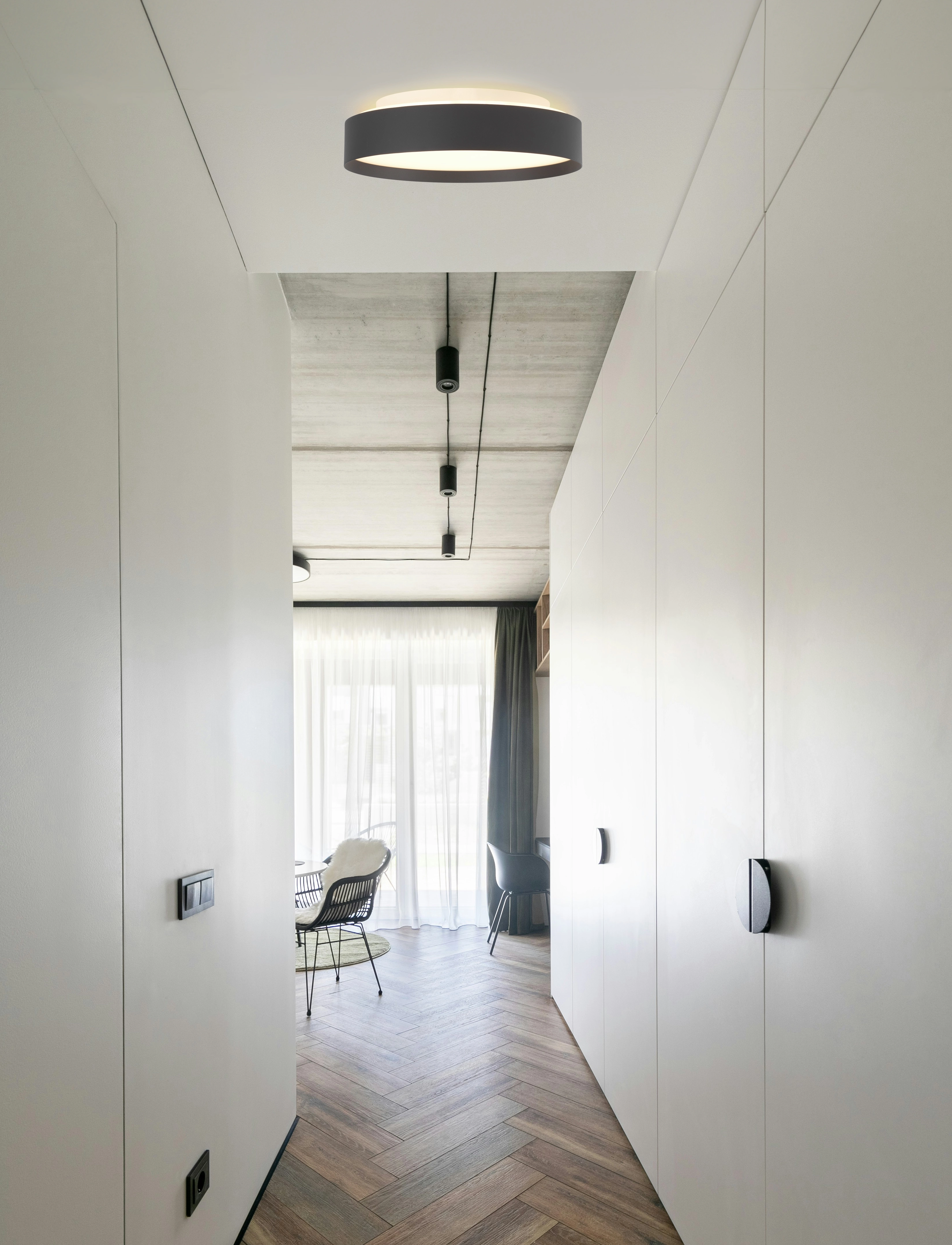 Halo Design - BACKLIGHT FULL - flush mount ceiling lights - black - 3