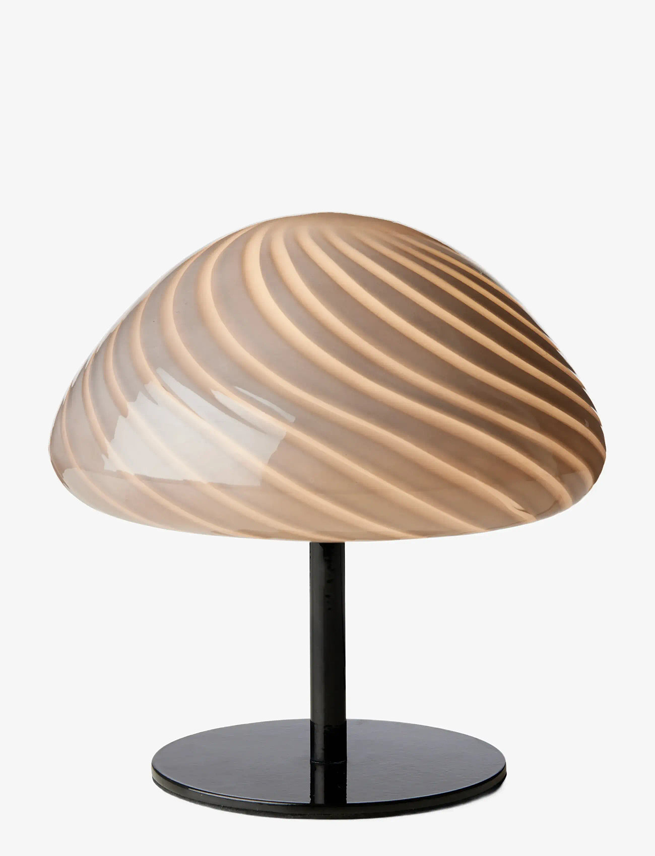 Halo Design - Mini mush table lamp, glass head, metal base - bordslampor - black - 1