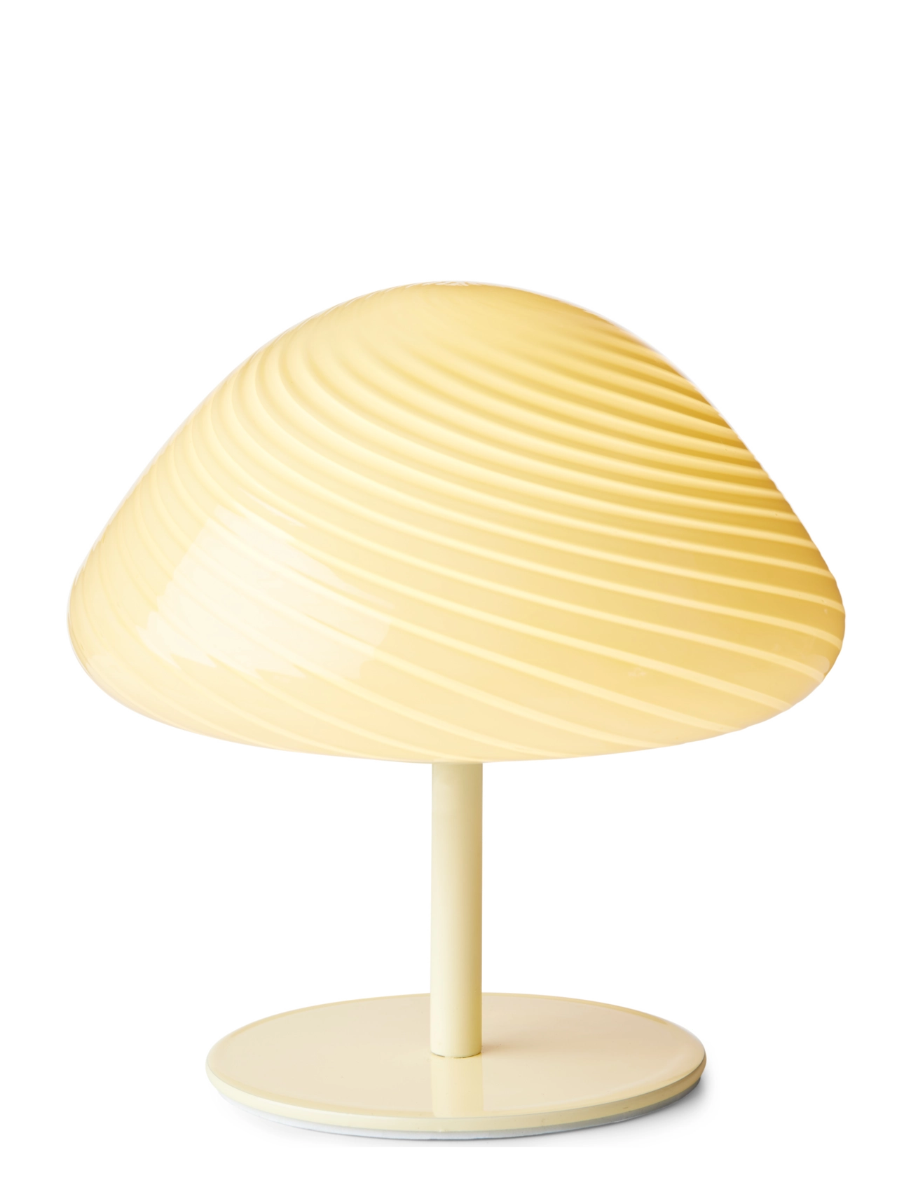Halo Design Candy Mini Mush Table Lamp, Glass Head, Metal Base, One Size, Lamps, Creme - Homeware