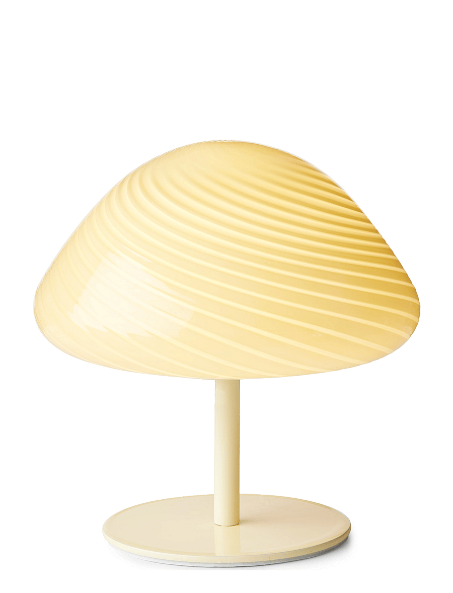 Halo Design - Candy Mini mush table lamp, glass head, metal base - laualambid - creme - 1