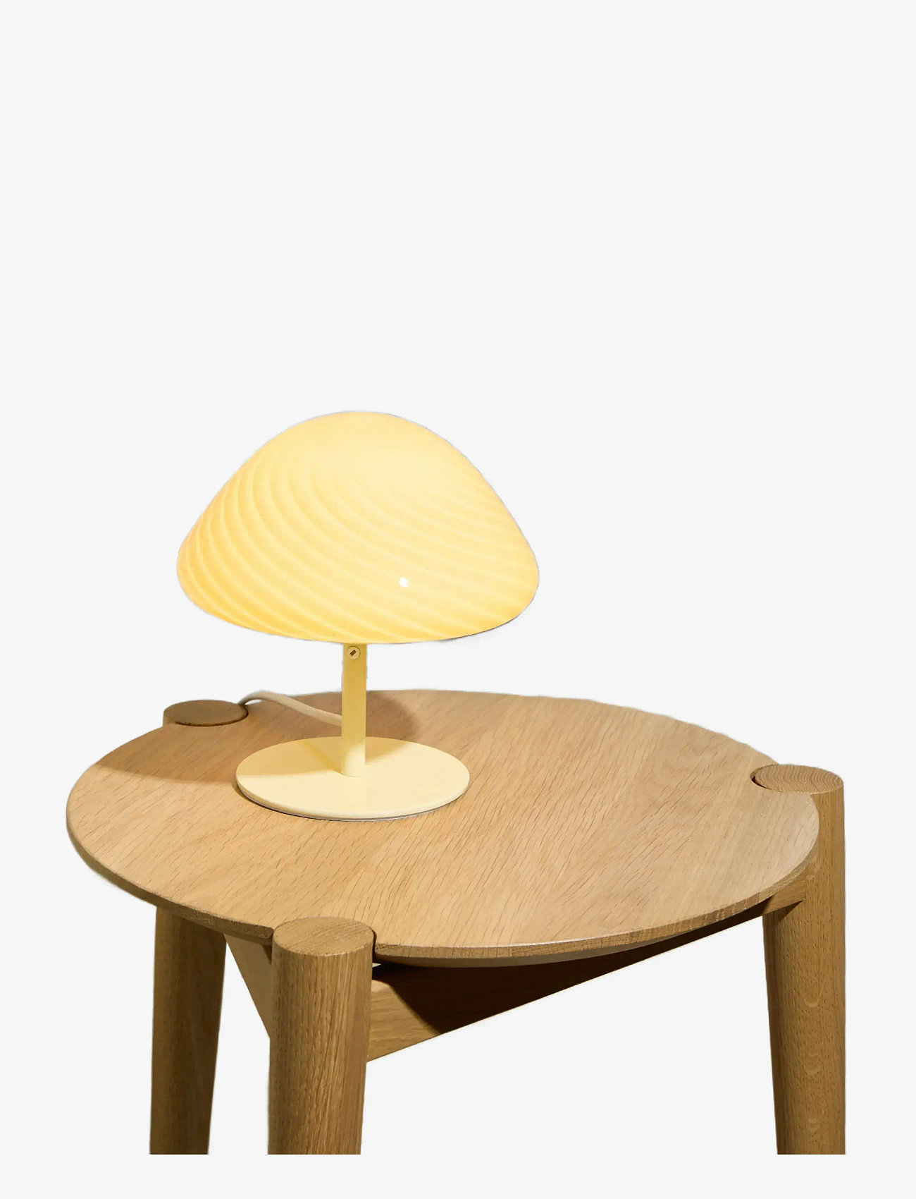 Halo Design - Candy Mini mush table lamp, glass head, metal base - bordlamper - creme - 4