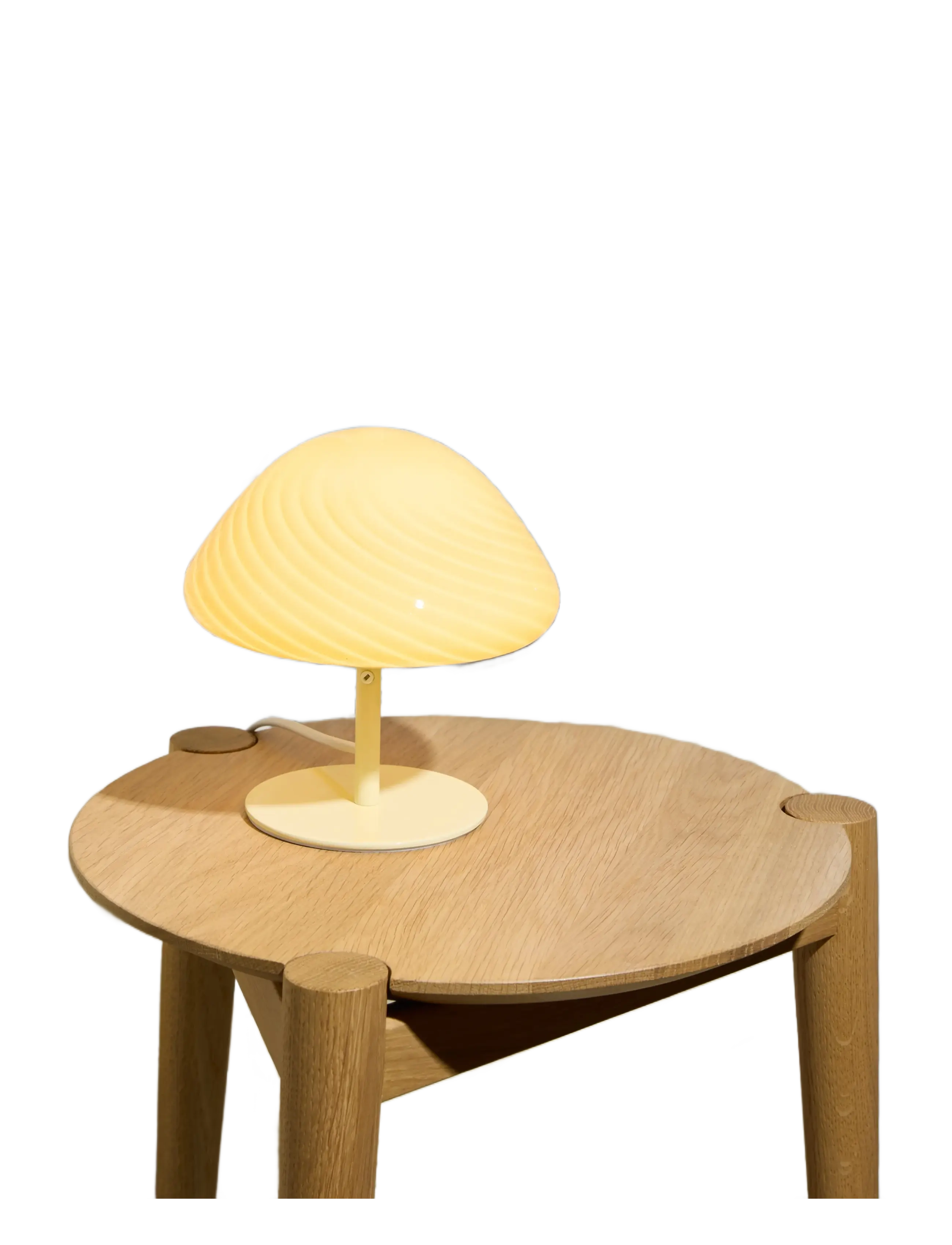 Halo Design - Candy Mini mush table lamp, glass head, metal base - laualambid - creme - 5