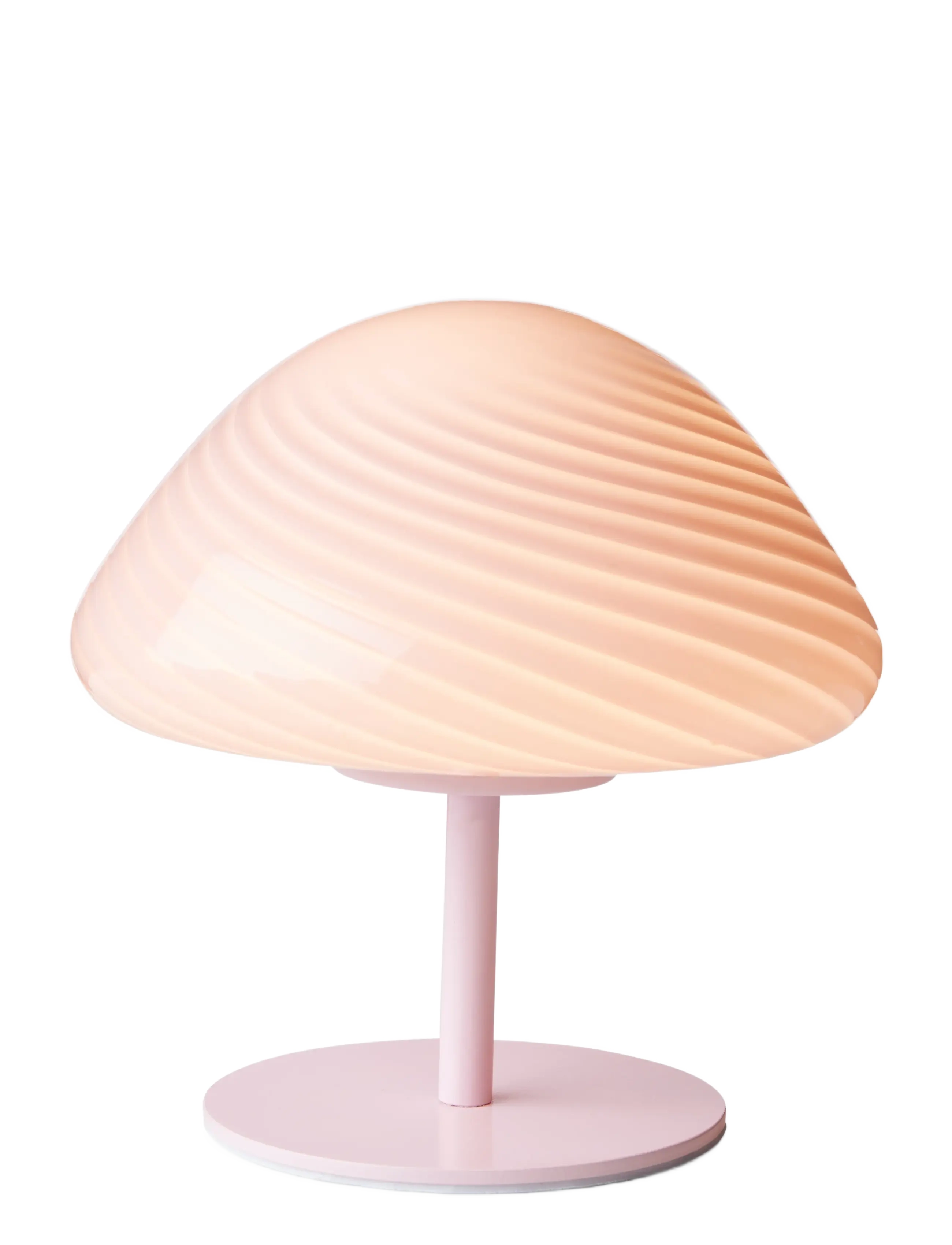 Halo Design Candy Mini Mush Table Lamp, Glass Head, Metal Base Rose, One Size, Lamps, Rosa - Homeware