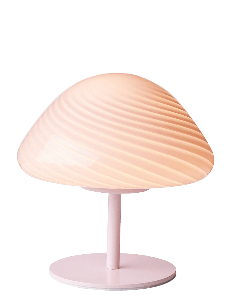 Halo Design - Candy Mini mush table lamp, glass head, metal base Rose - schreibtisch- & tischlampen - rose - 1