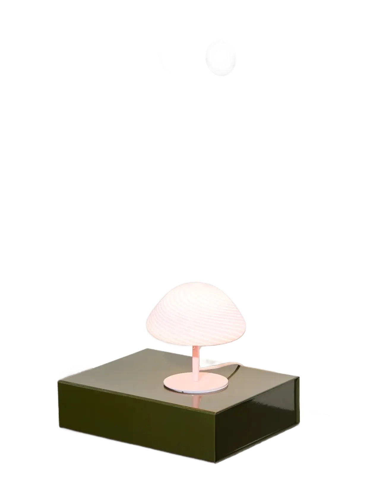 Halo Design - Candy Mini mush table lamp, glass head, metal base Rose - borðlampar - rose - 4