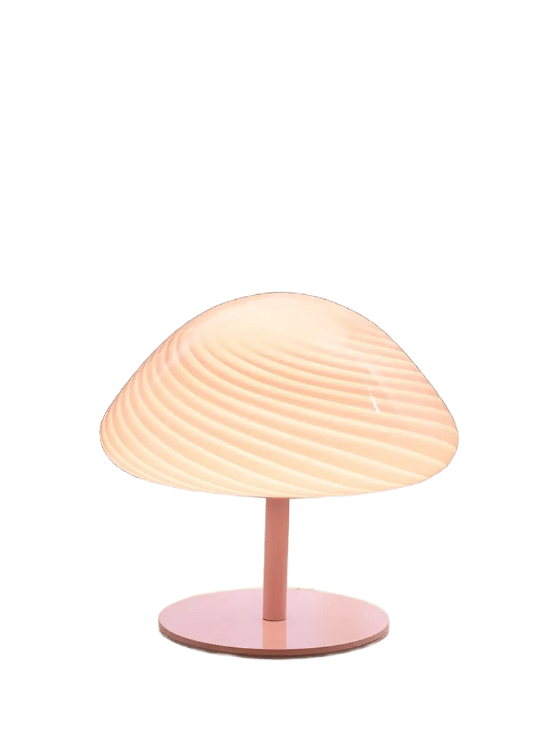 Halo Design - Candy Mini mush table lamp, glass head, metal base Rose - schreibtisch- & tischlampen - rose - 5