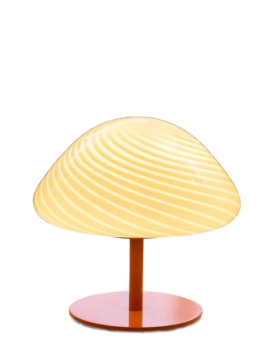 Halo Design - Candy Mini mush table lamp, glass head, metal base - laualambid - orange - 4