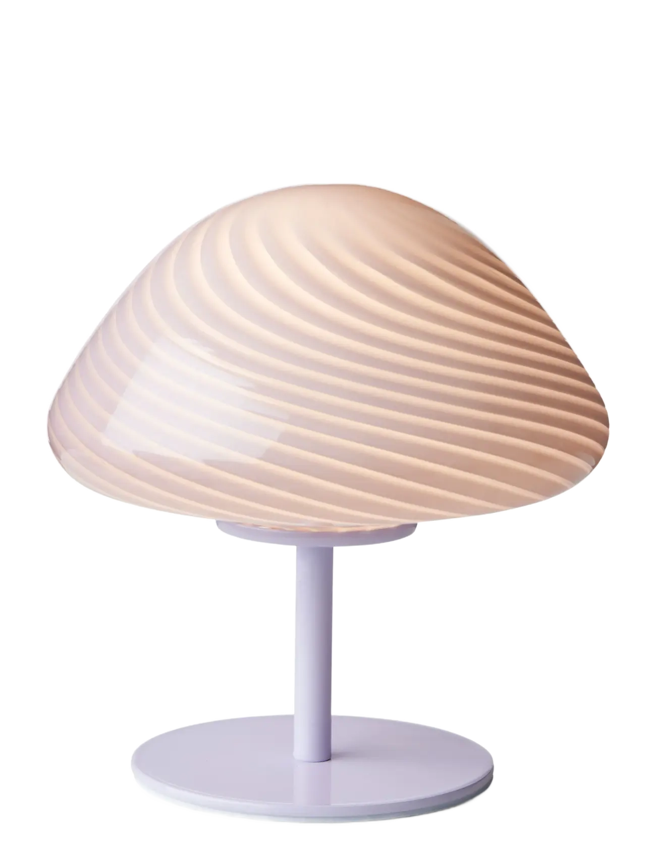 Halo Design Mini Mush Table Lamp, Glass Head, Metal Base, One Size, Lamps, Rosa - Homeware