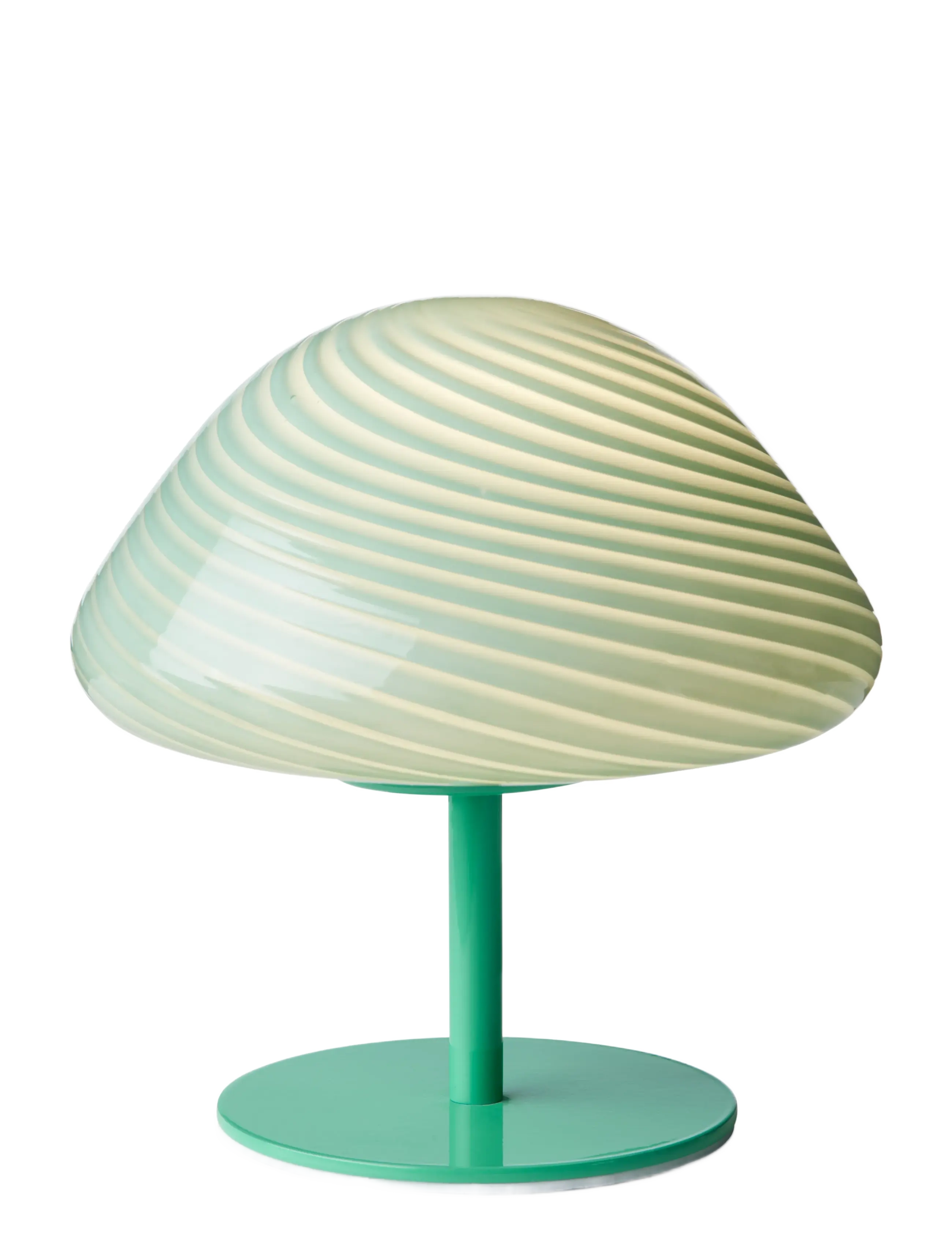 Halo Design Mini Mush Table Lamp, Glass Head, Metal Base, One Size, Lamps, Grün - Homeware
