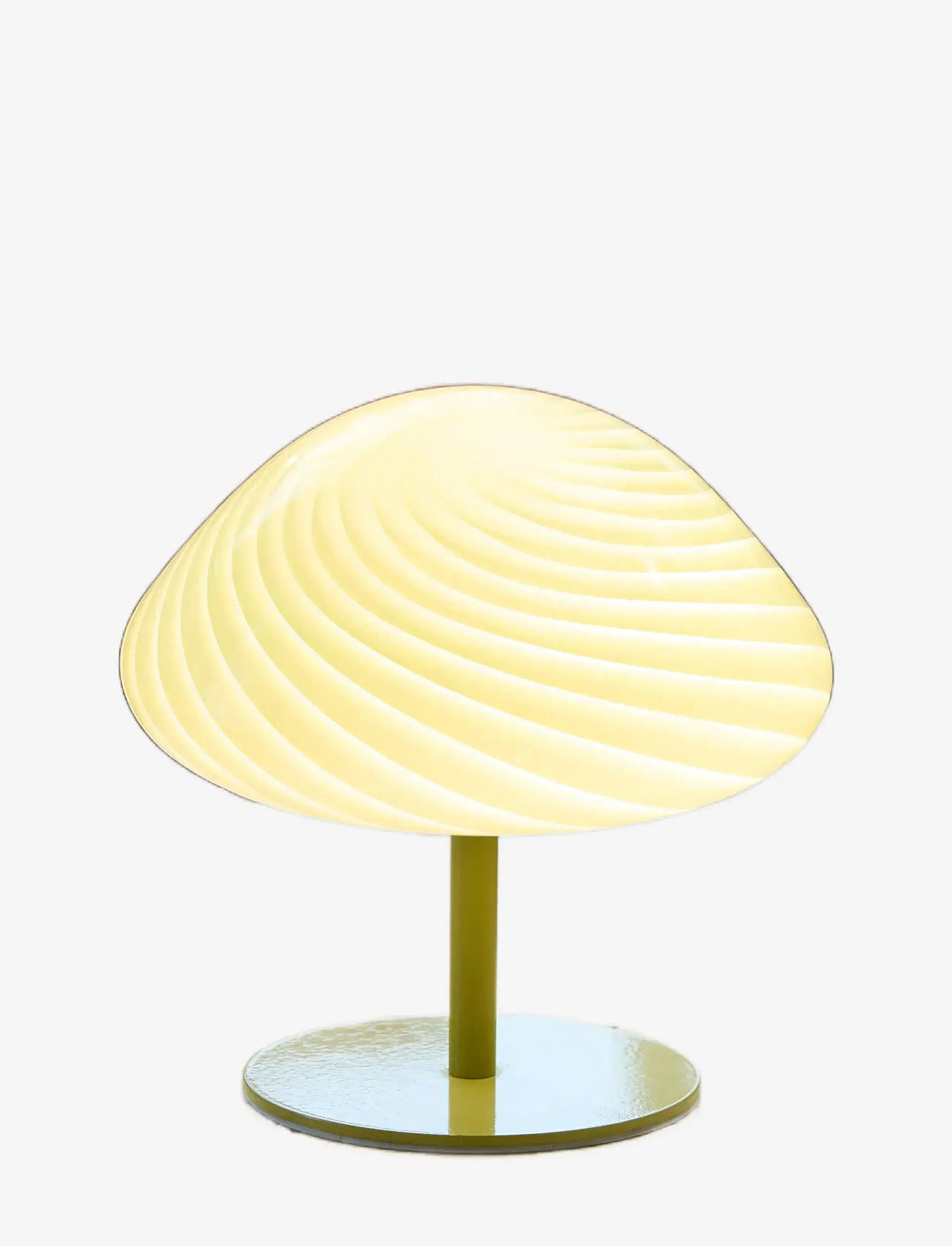Halo Design - Candy Mini mush table lamp, glass head, metal base - shop by price - olive - 2