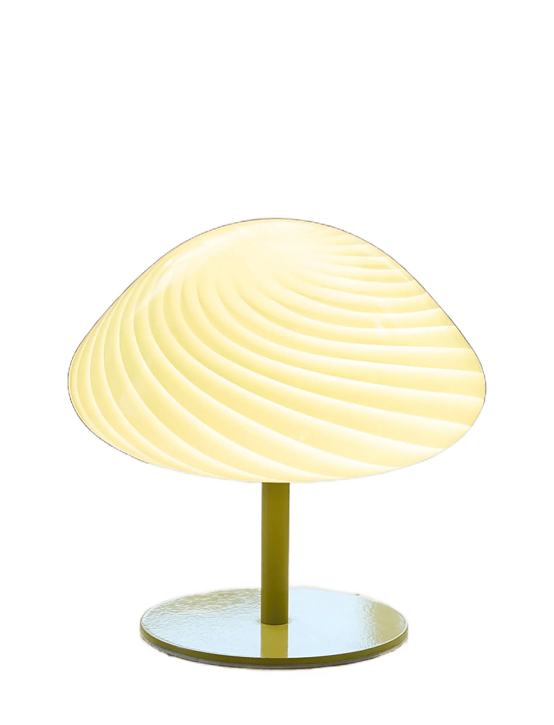 Halo Design - Candy Mini mush table lamp, glass head, metal base - schreibtisch- & tischlampen - olive - 2