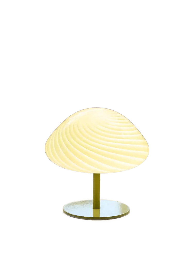 Halo Design - Candy Mini mush table lamp, glass head, metal base - schreibtisch- & tischlampen - olive - 4