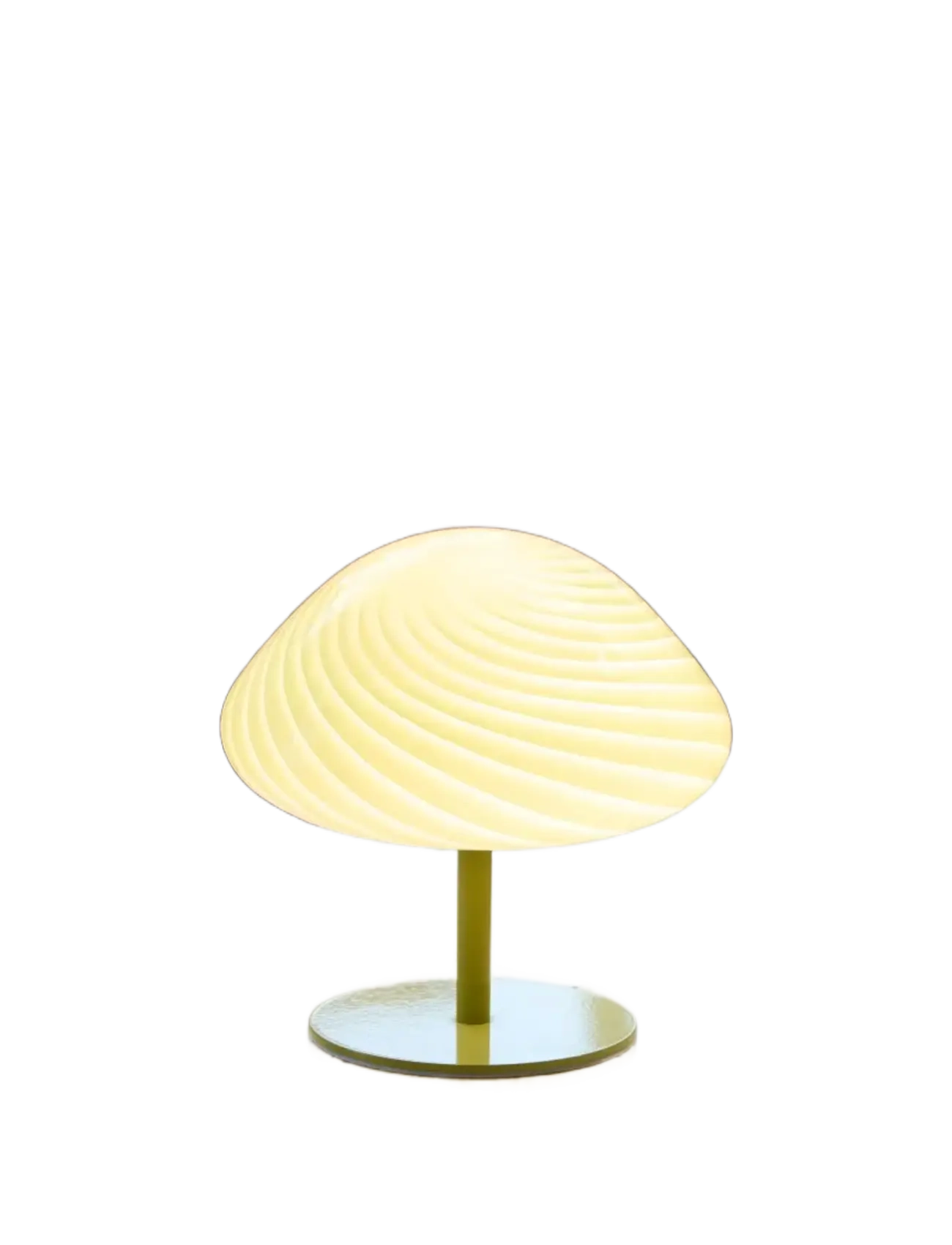 Halo Design - Candy Mini mush table lamp, glass head, metal base - laualambid - olive - 5