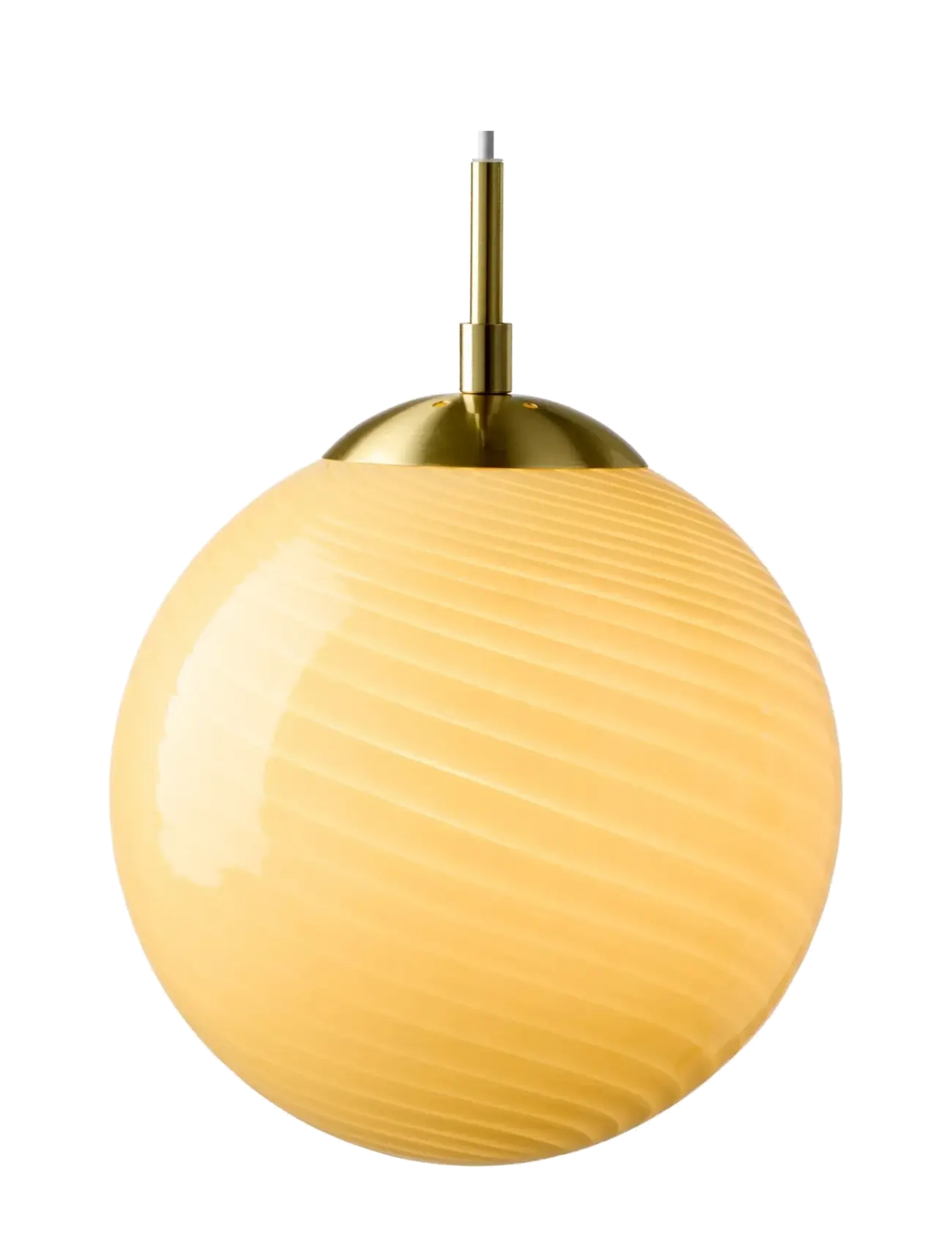 Halo Design Candy Ball Pendant, Pendellampe, Gul, Str: Ø 20 CM