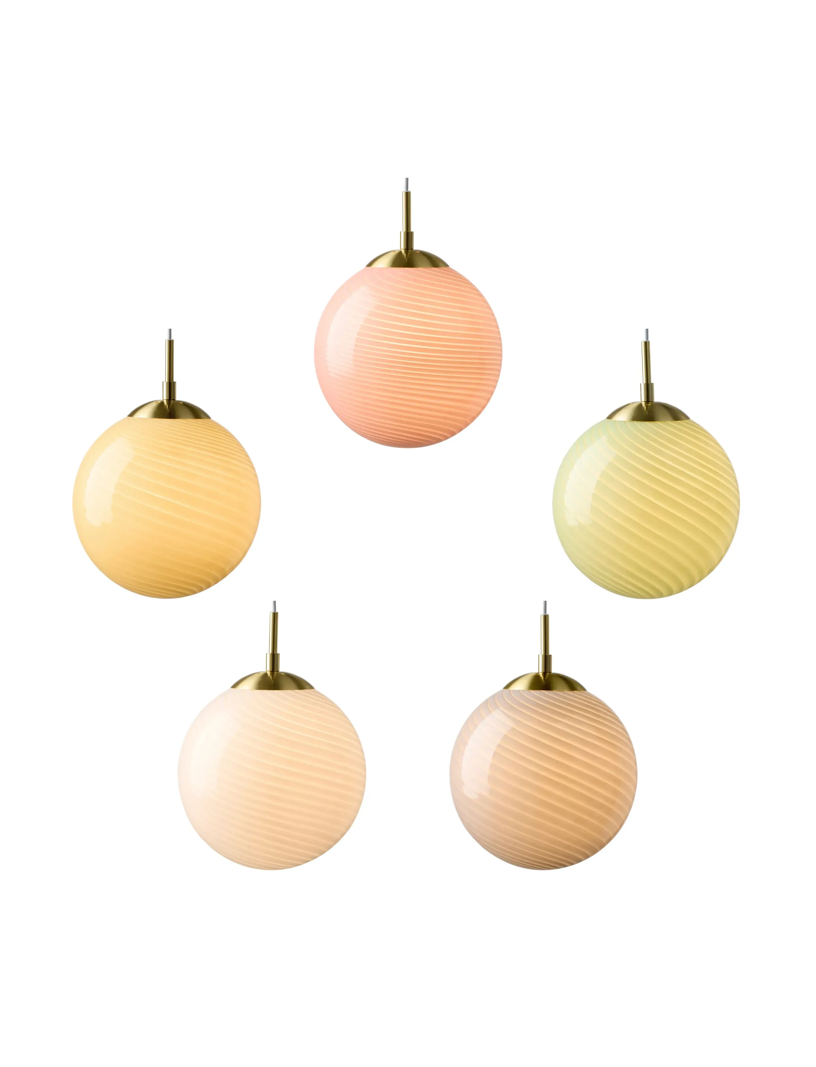 Halo Design Candy Ball Pendant, Ø 25 cm, Ceiling Lamps, Gold - Pendant Homeware