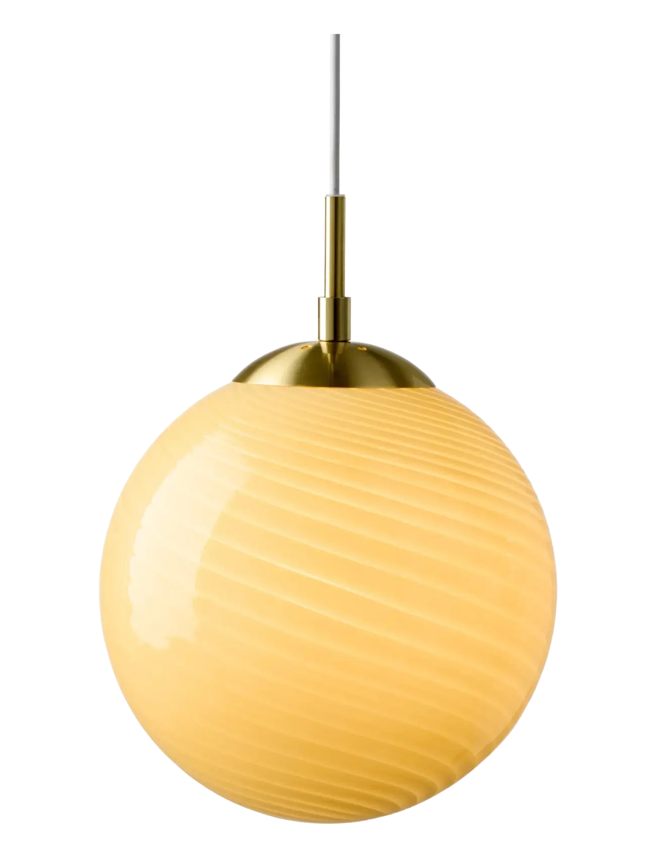 Halo Design Candy Ball Pendant, Pendellampe, Gul, Str: Ø 30 CM