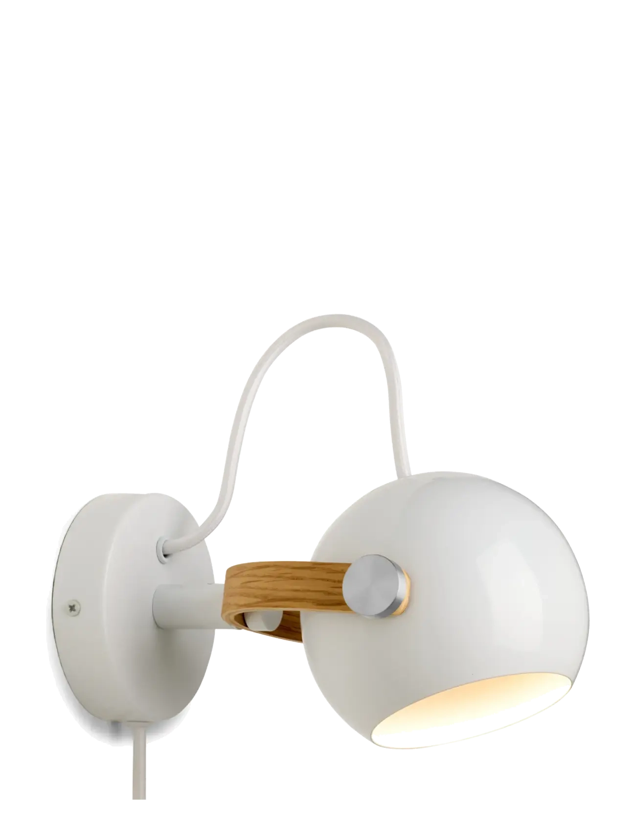 Halo Design - DC væglampe, Hvid - wandleuchten - glossy white - 2