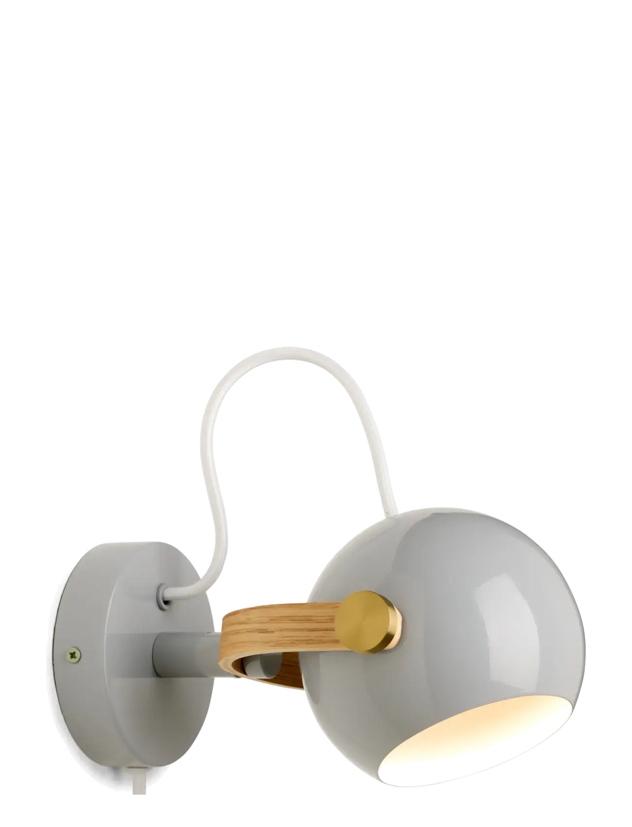 Halo Design DC væglampe, Grå - Beleuchtung - GLOSSY LIGHT GREY / grey