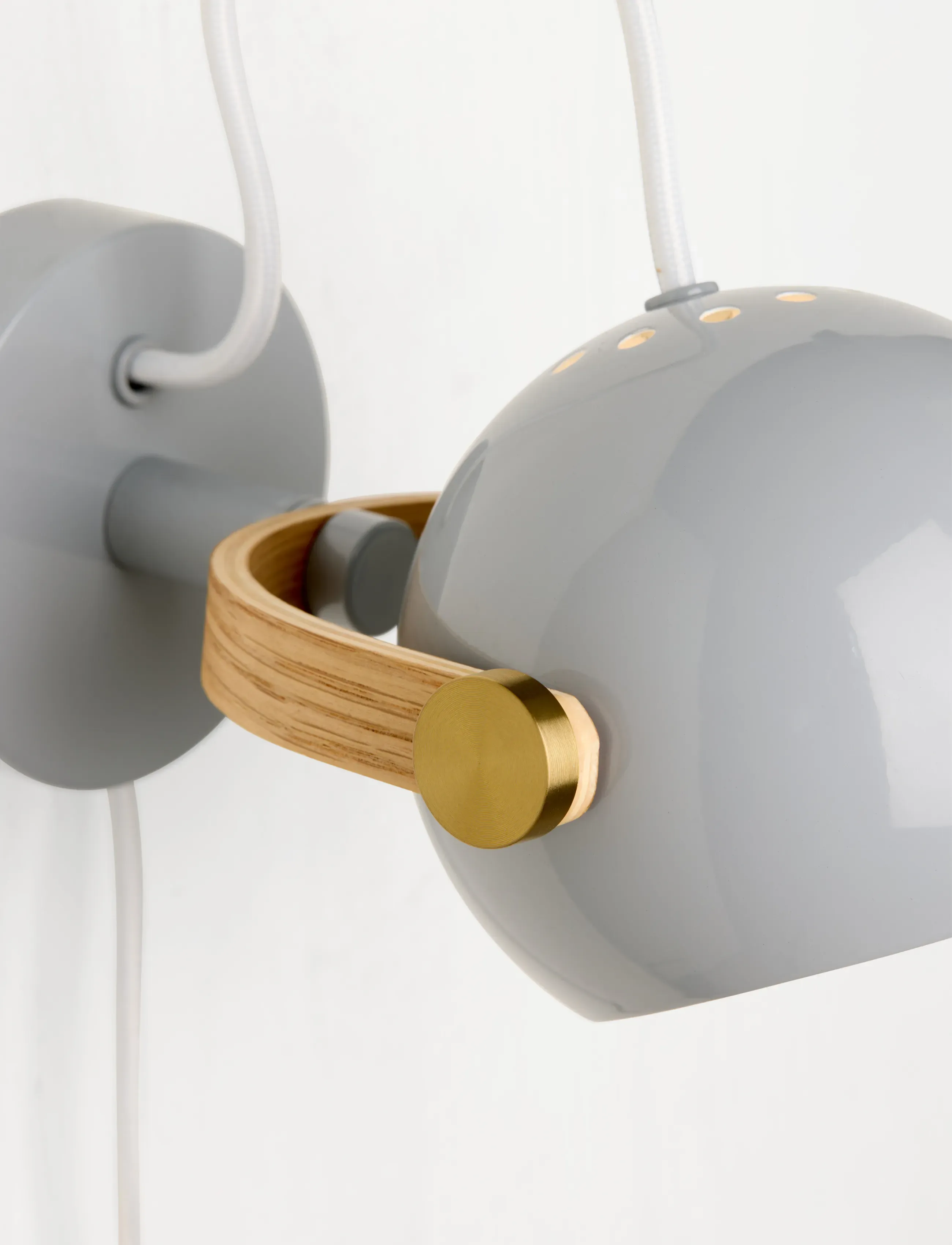 Halo Design - DC væglampe, Grå - wandleuchten - glossy light grey - 3