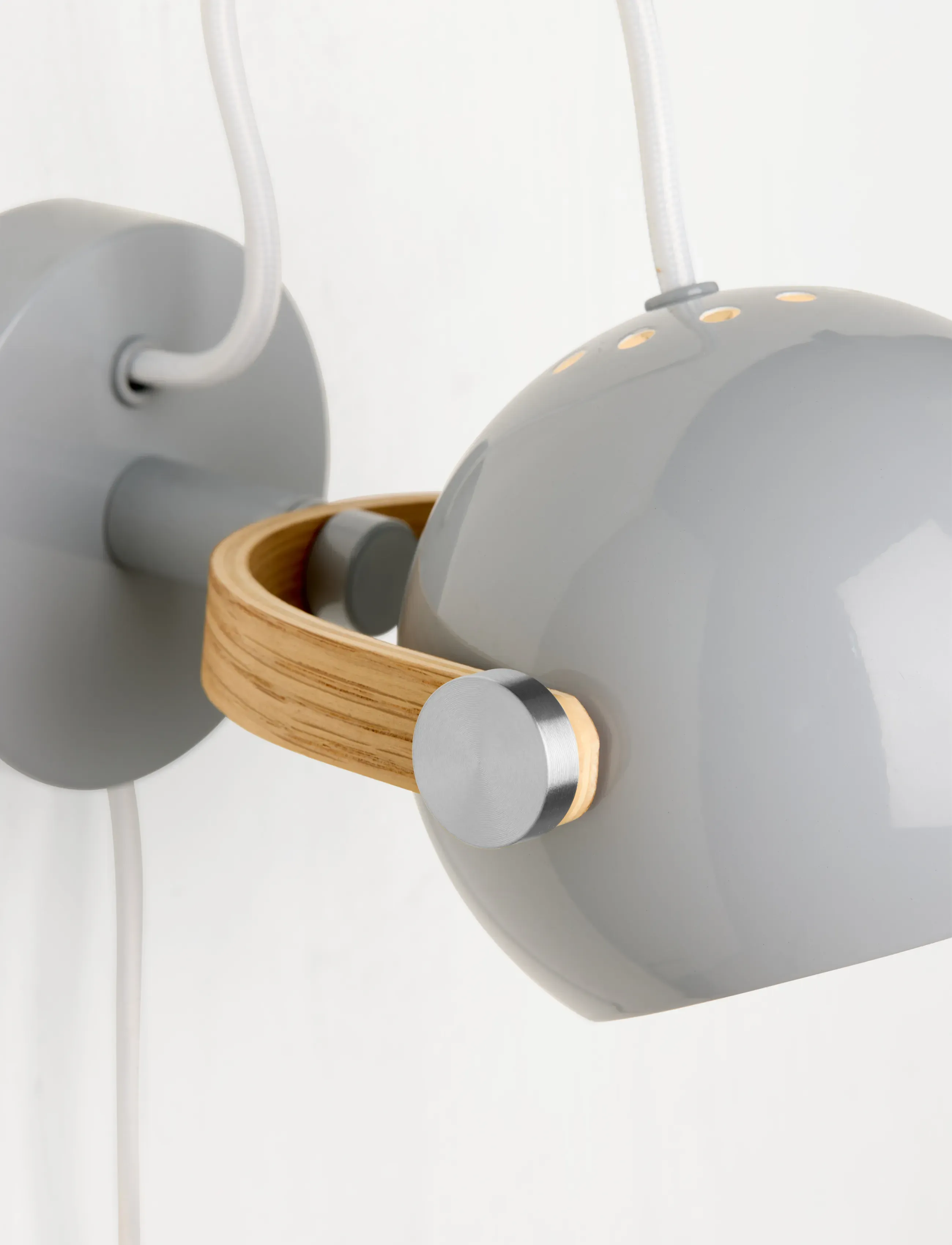 Halo Design - DC væglampe, Grå - wandleuchten - glossy light grey - 4