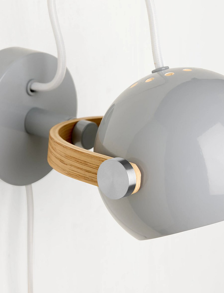 Halo Design - DC væglampe, Grå - wandleuchten - glossy light grey - 4