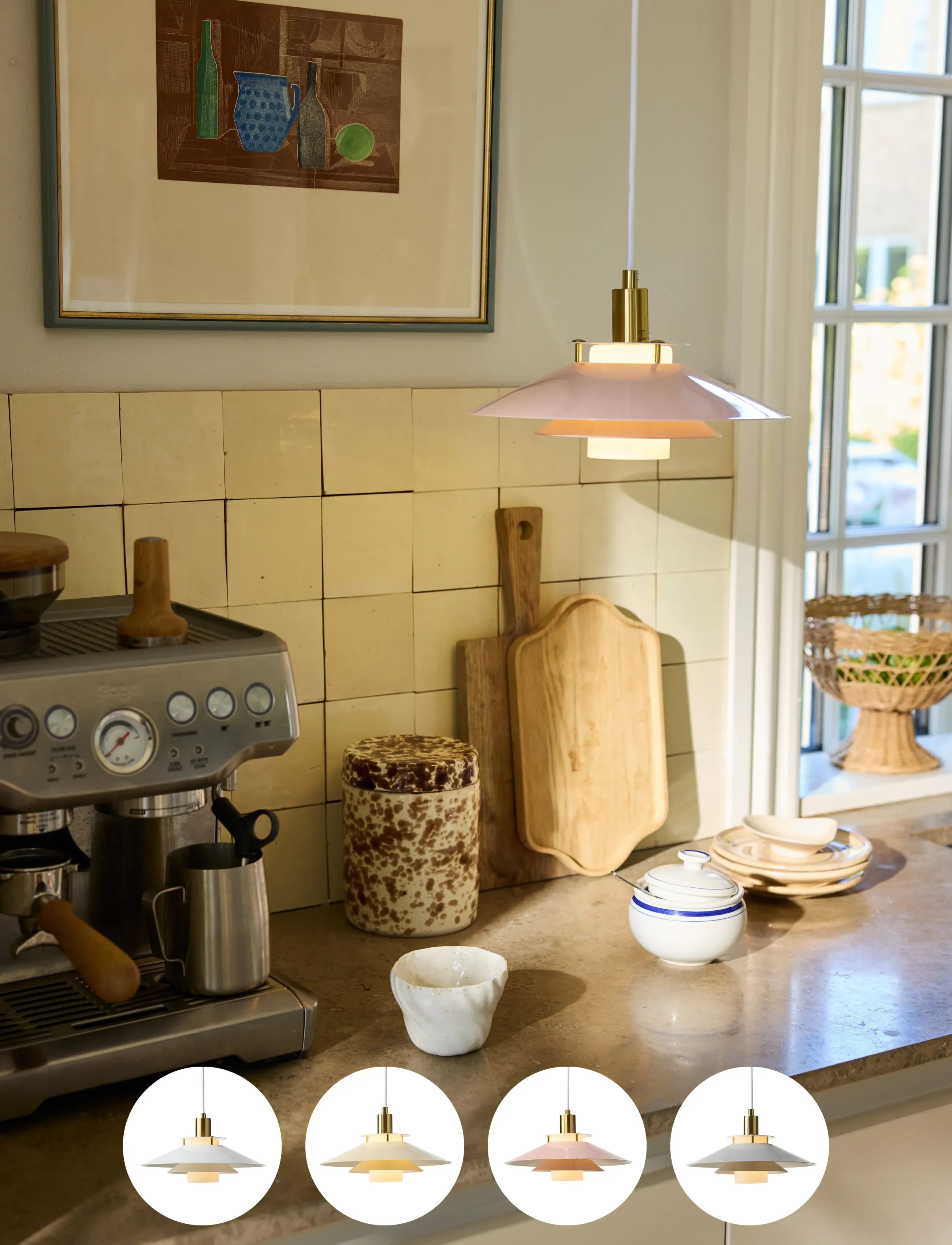 Halo Design - Rivoli pendel Ø26, Grå - glossy light grey - 2