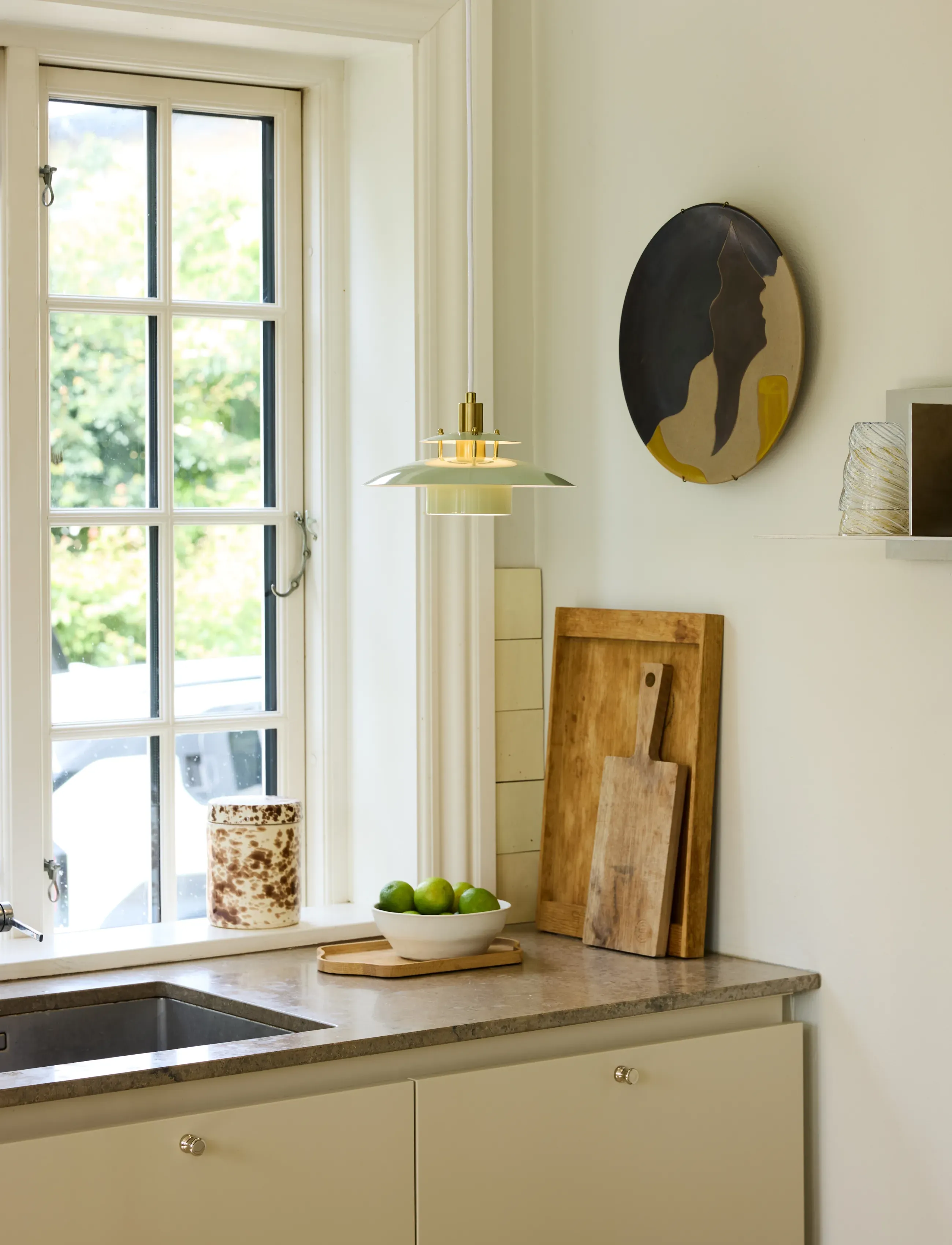 Halo Design - Sørup pendel Ø25 Grøn - glossy sage green - 2