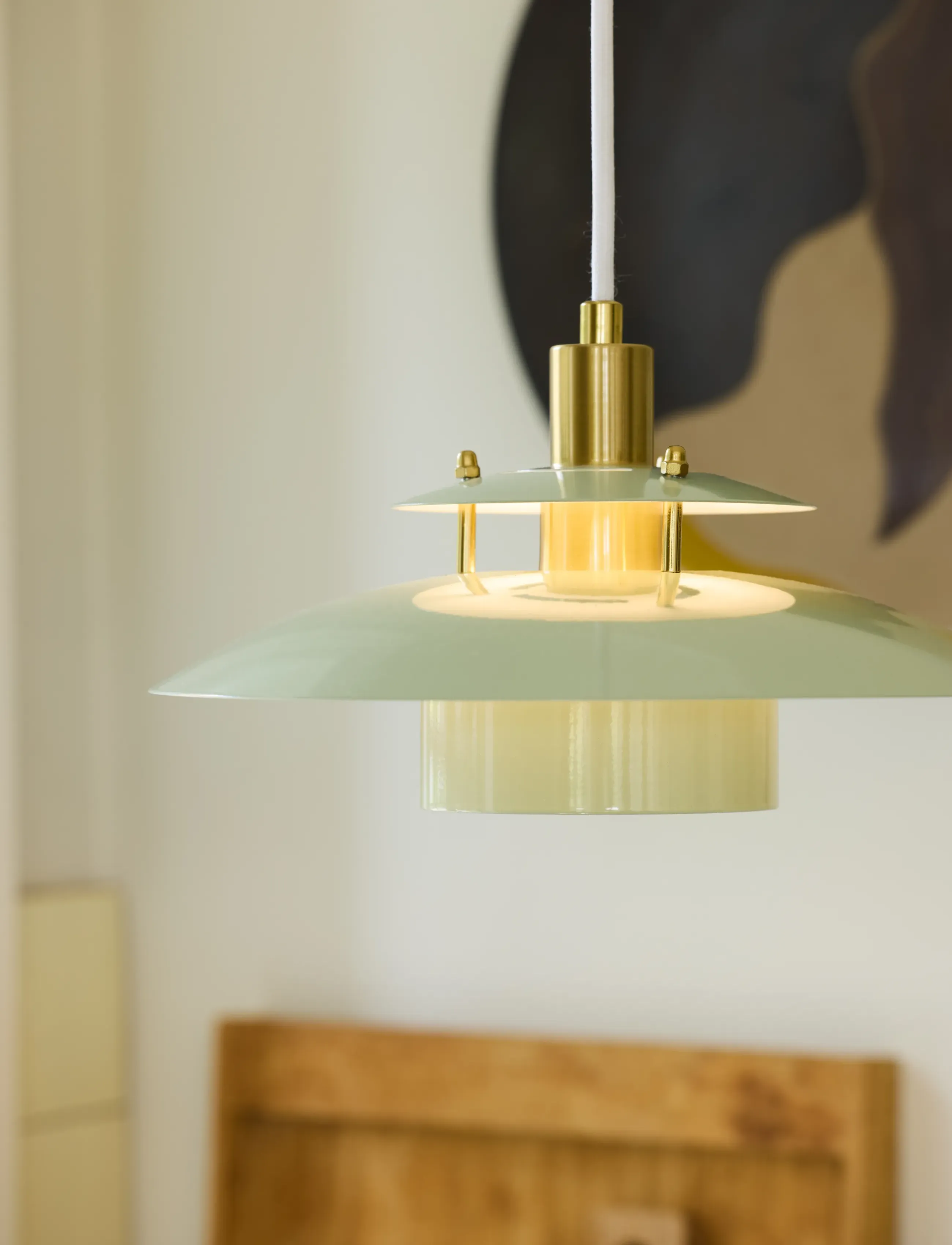 Halo Design - Sørup pendel Ø25 Grøn - glossy sage green - 3