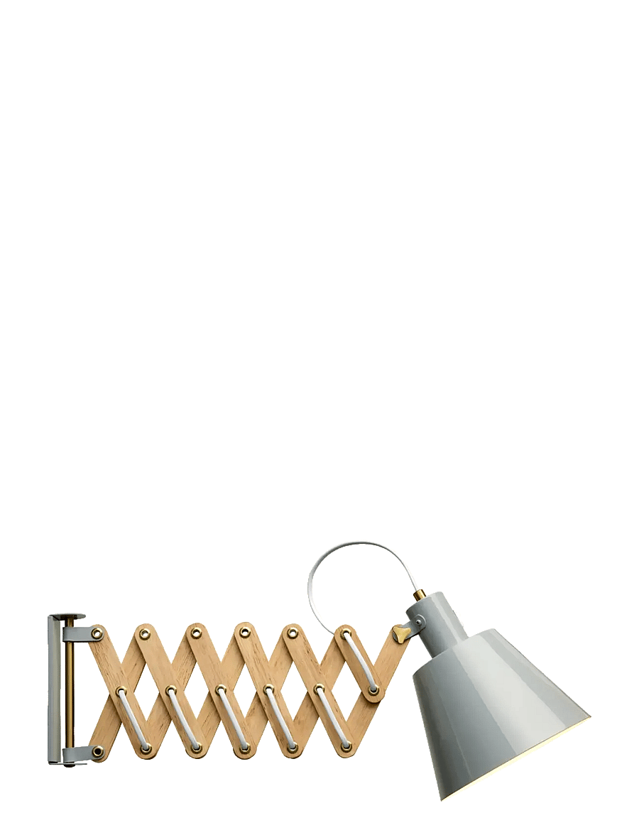 Halo Design - Vintage stor Grå - seinalambid - glossy light grey - 1