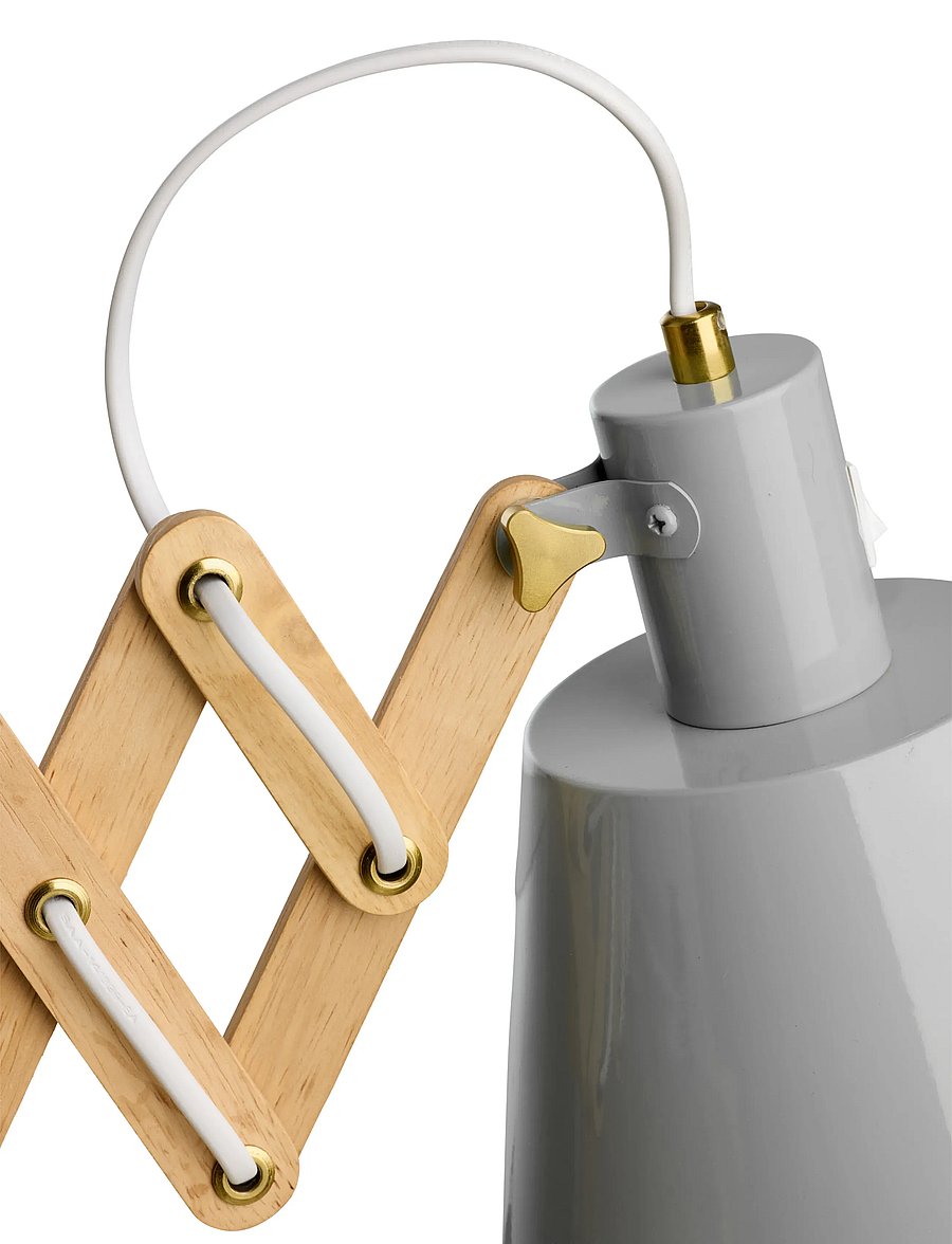 Halo Design - Vintage stor Grå - seinalambid - glossy light grey - 2