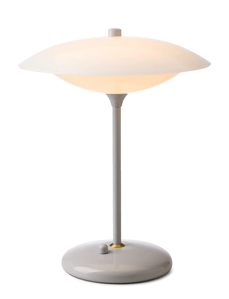 Halo Design - Baroni bord Ø30 Grå - schreibtisch- & tischlampen - glossy light grey - 1