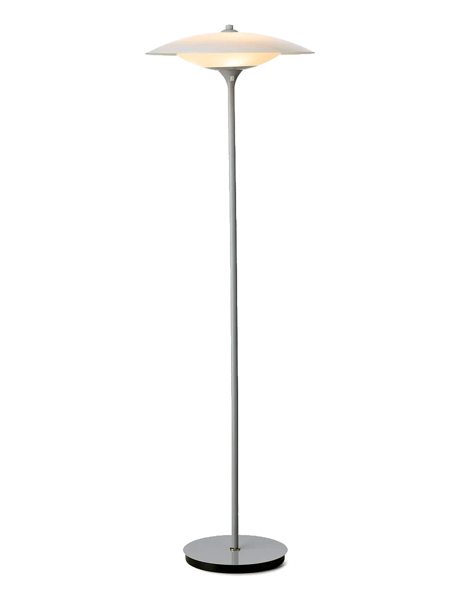 Halo Design - Baroni gulv Ø46 Grå - põrandalambid - glossy light grey - 1