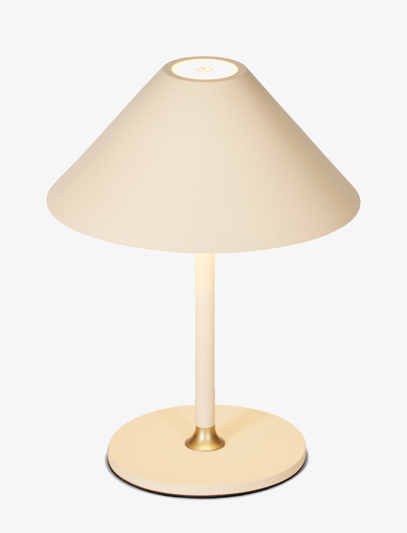 Halo Design "Hygge" Portable Table Lamp, H19 cm, Cream, Lamper > Bordlamper, Unisex